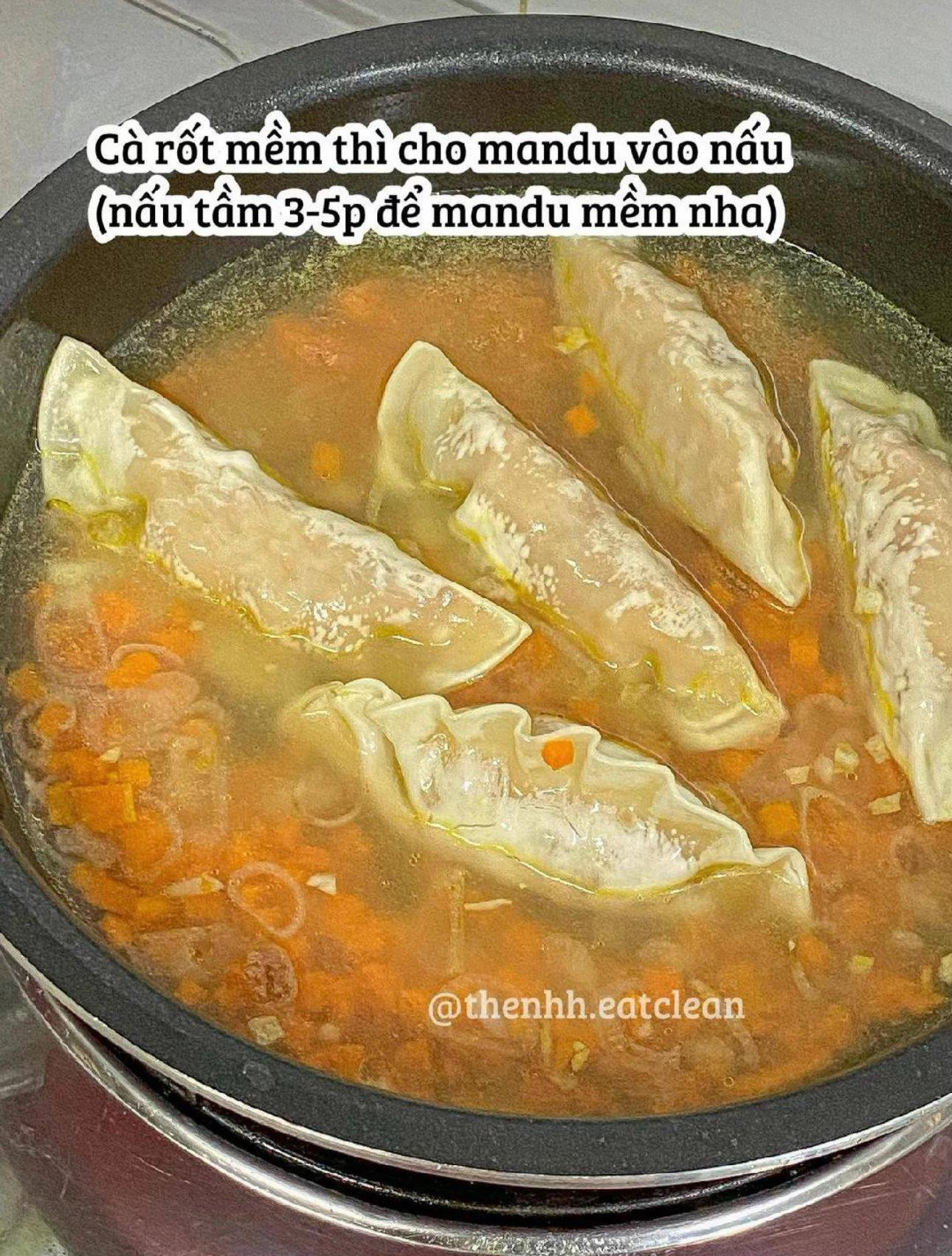 Canh Mandu Rau Củ Healthy và Siêu Dễ Làm
