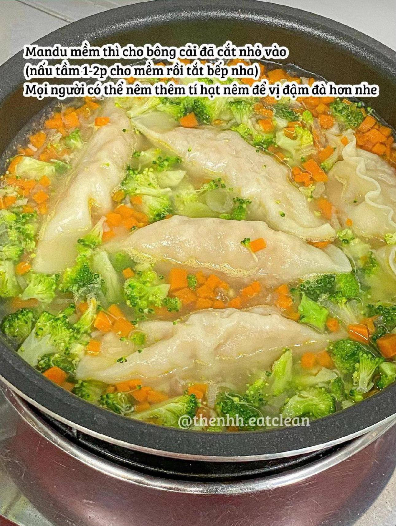 Canh Mandu Rau Củ Healthy và Siêu Dễ Làm