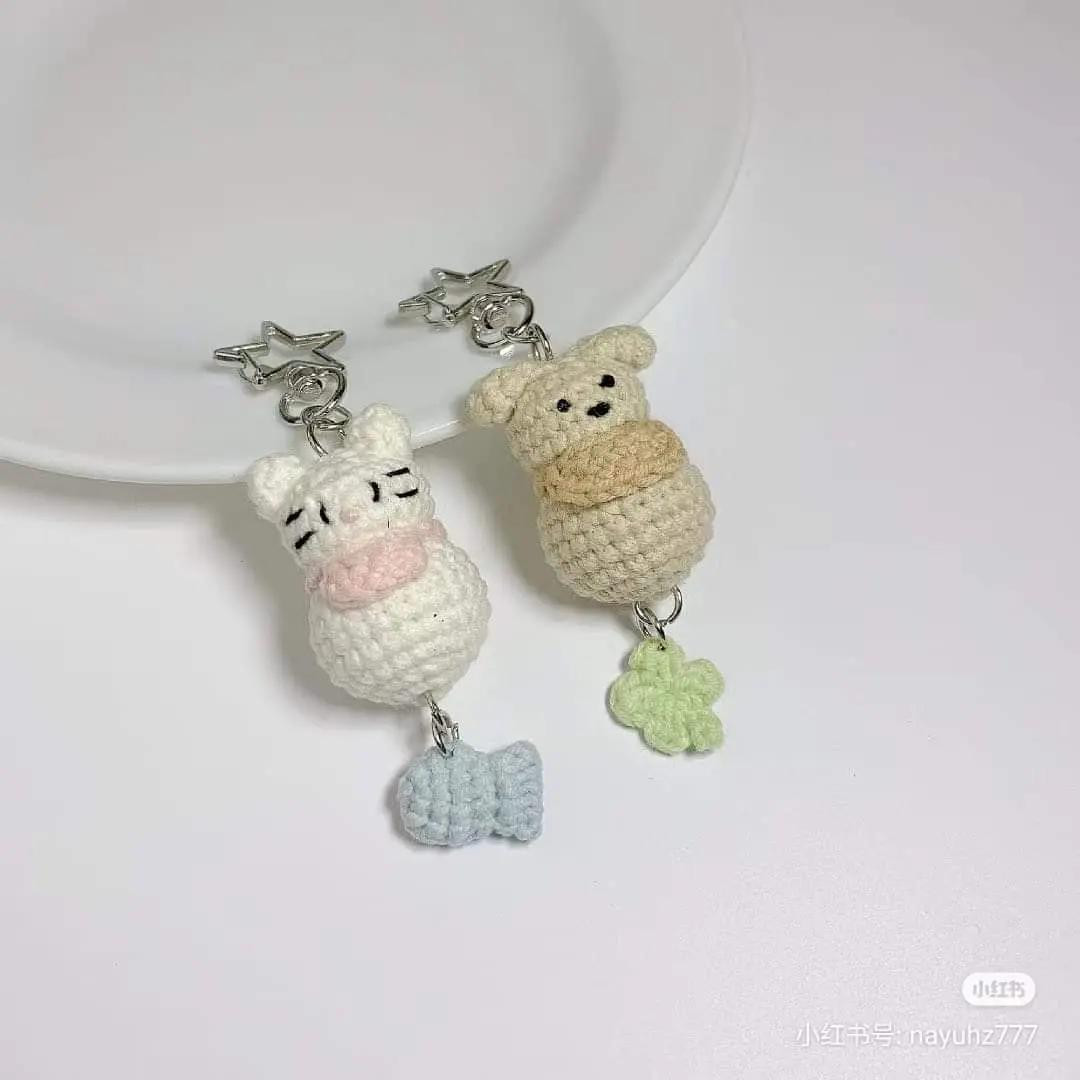 Capybara Hair Clip and Keychain Crochet Patterns