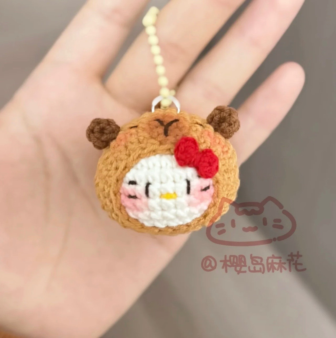 Capybara Kitty Mochi Amigurumi Crochet Chart Pattern