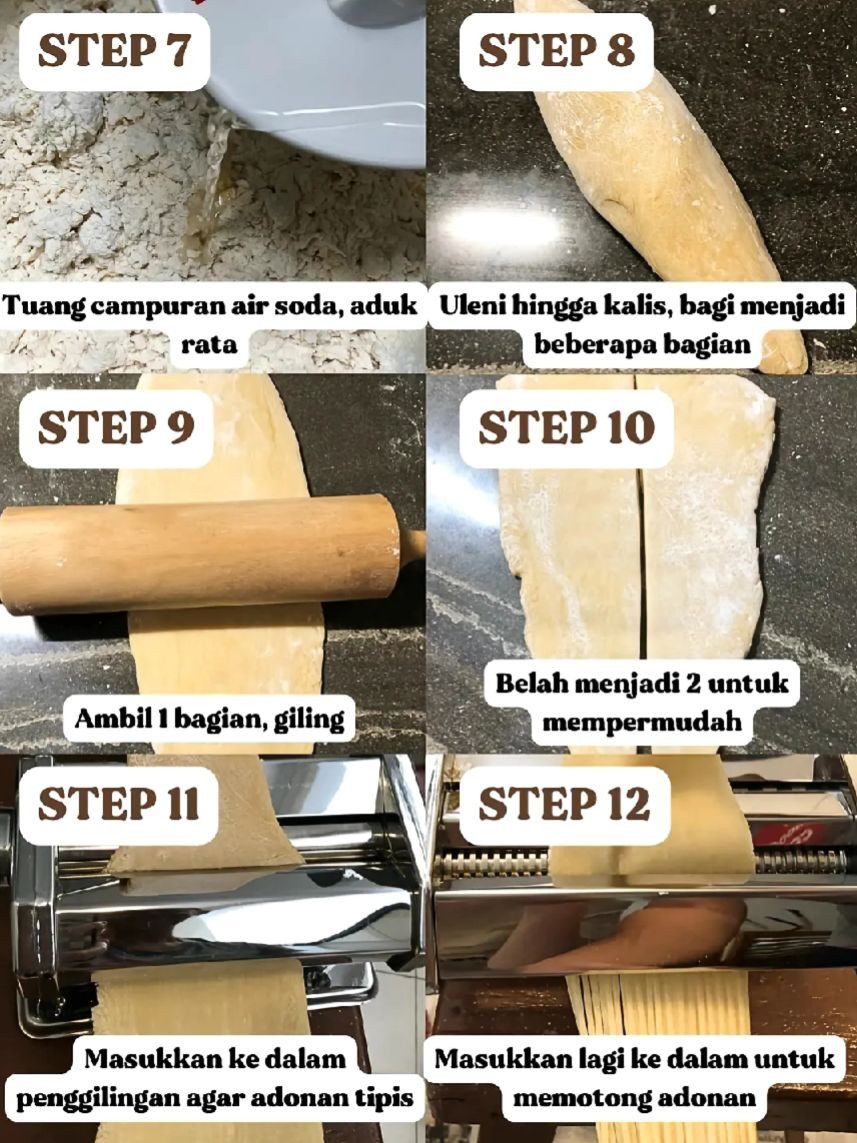 Cara Membuat Mie Telur Handmade Kenyal & Enak