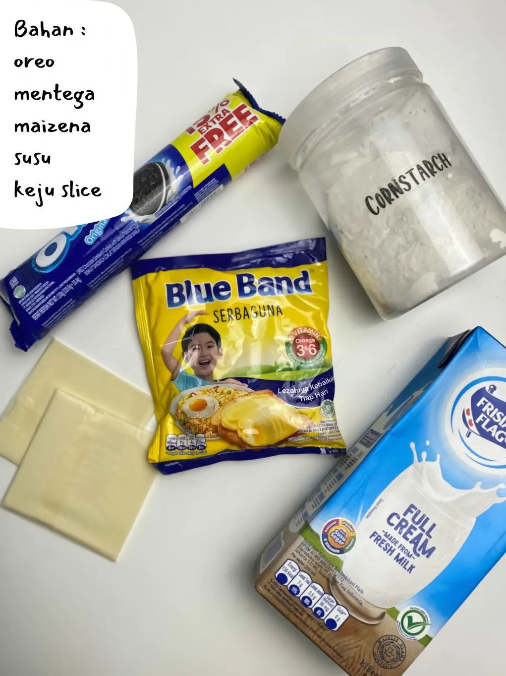 Cara Membuat Oreo Cheese Bars Dingin: Biskuit Oreo, Keju Slice, Susu & Maizena