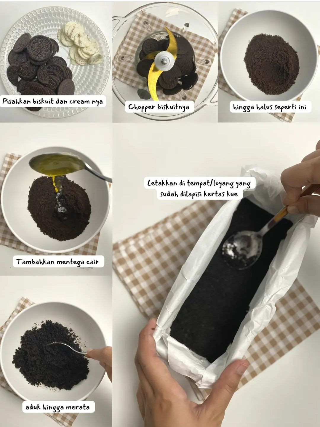 Cara Membuat Oreo Cheese Bars Dingin: Biskuit Oreo, Keju Slice, Susu & Maizena