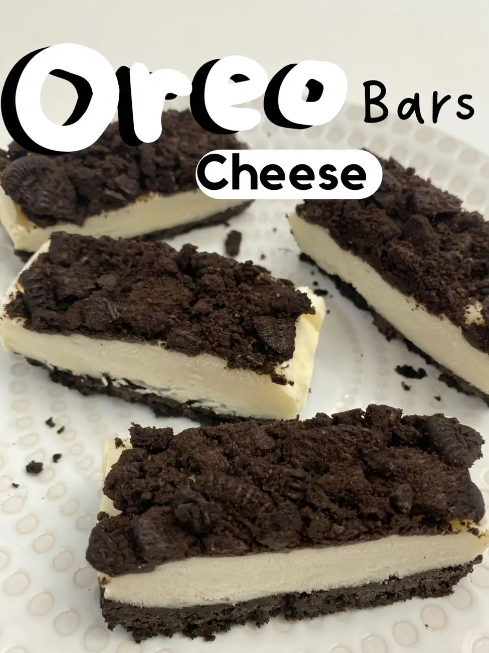 Cara Membuat Oreo Cheese Bars Dingin: Biskuit Oreo, Keju Slice, Susu & Maizena