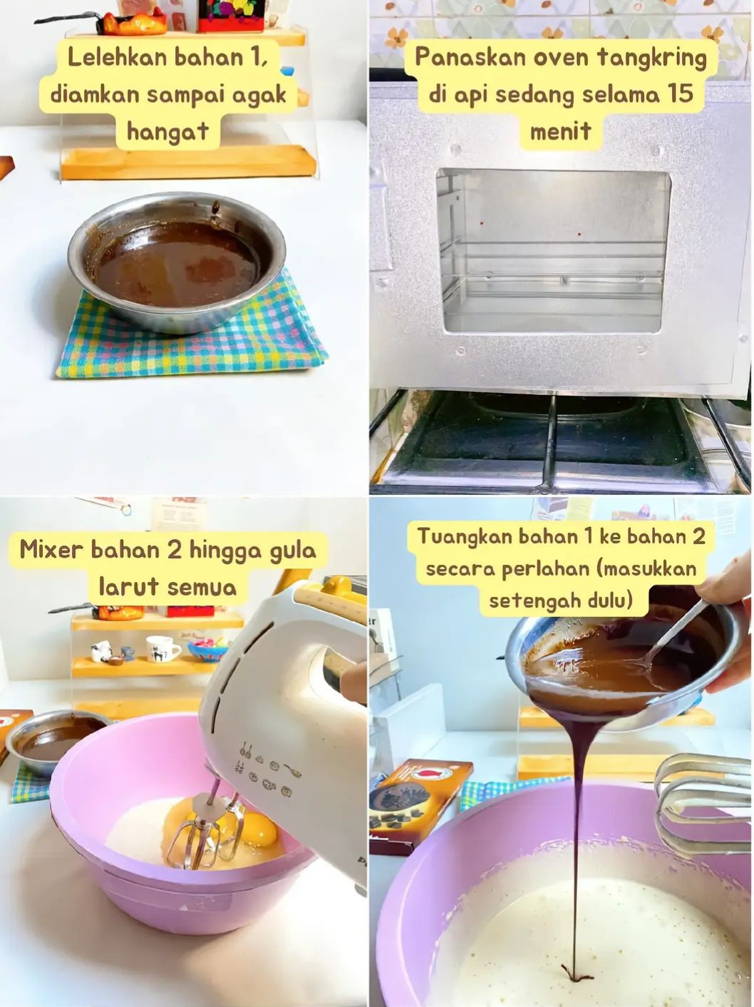 Cara Mudah Membuat Brownies Coklat Lezat Menggunakan Oven Tangkring