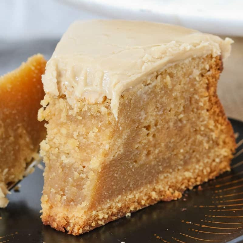 Caramel Mud Cake: Rich, buttery fudge cake with white chocolate and sweet caramel frosting