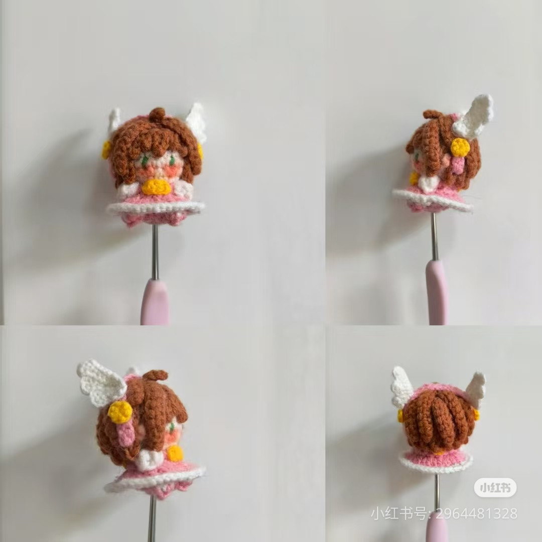 Cardcaptor Sakura Crochet Doll Chart - Pink Battle Suit and Wings