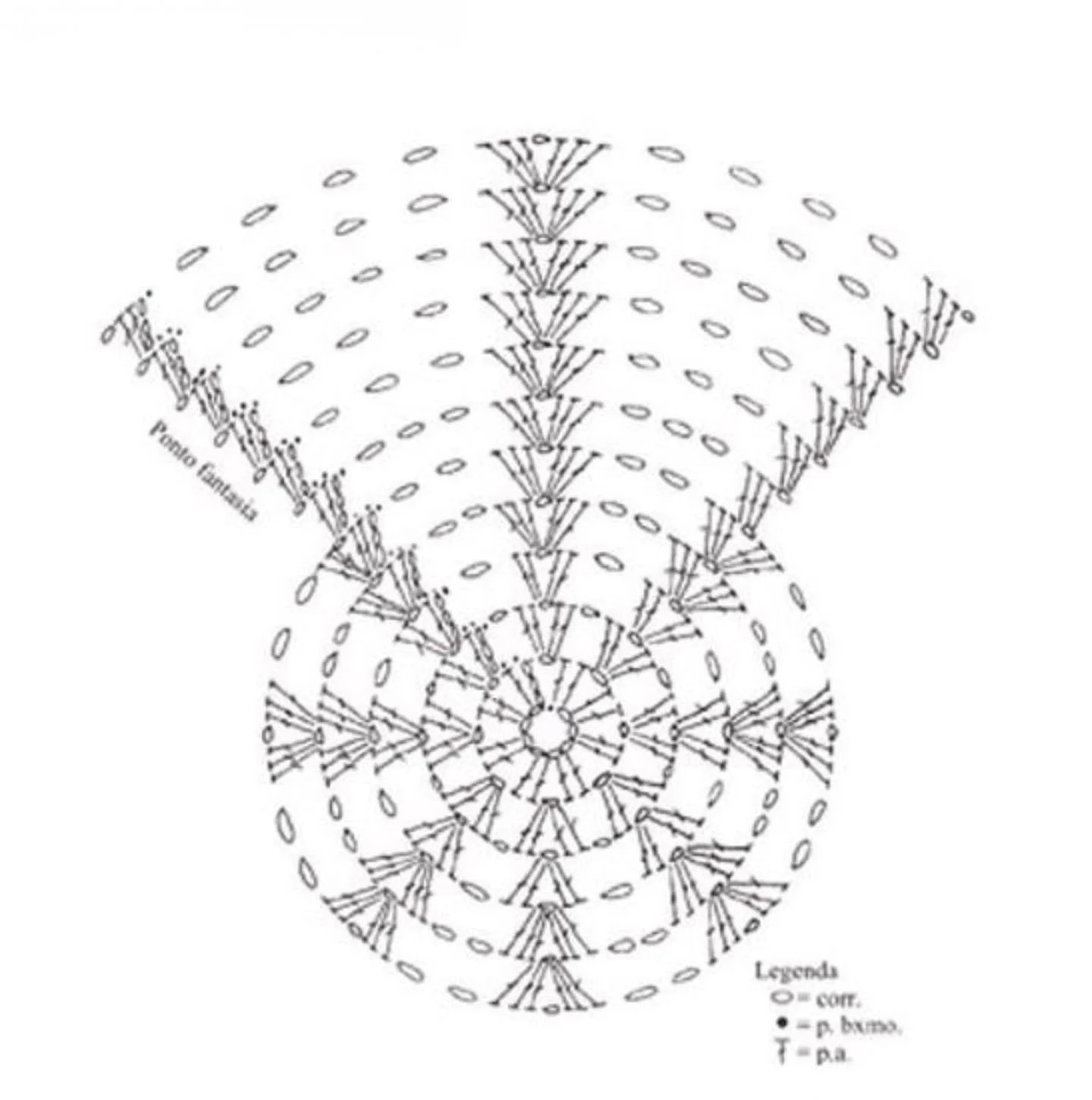 Casquete crochet malla tendencia con esquema y patrón