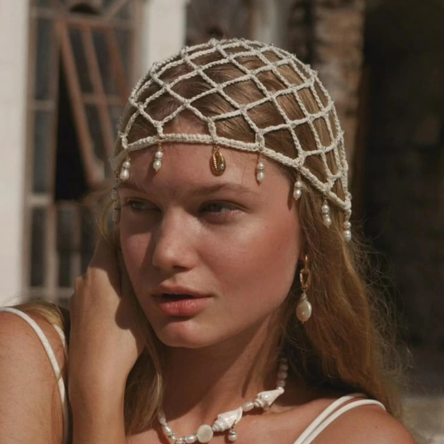 Casquete crochet malla tendencia con esquema y patrón