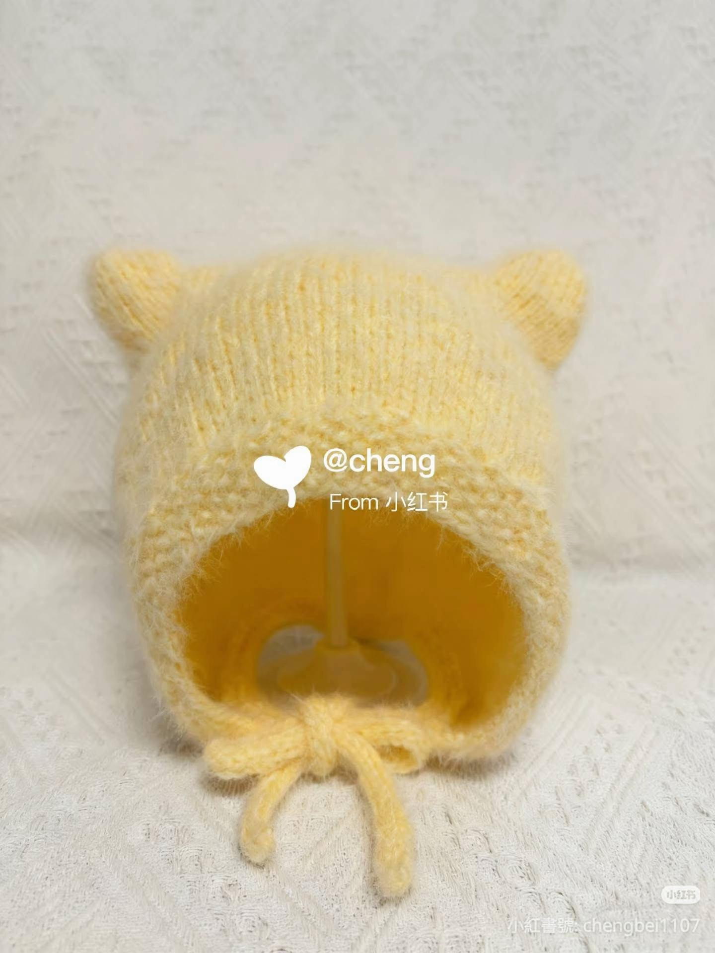 Cat Ear Knitting Hat Pattern Tutorial
