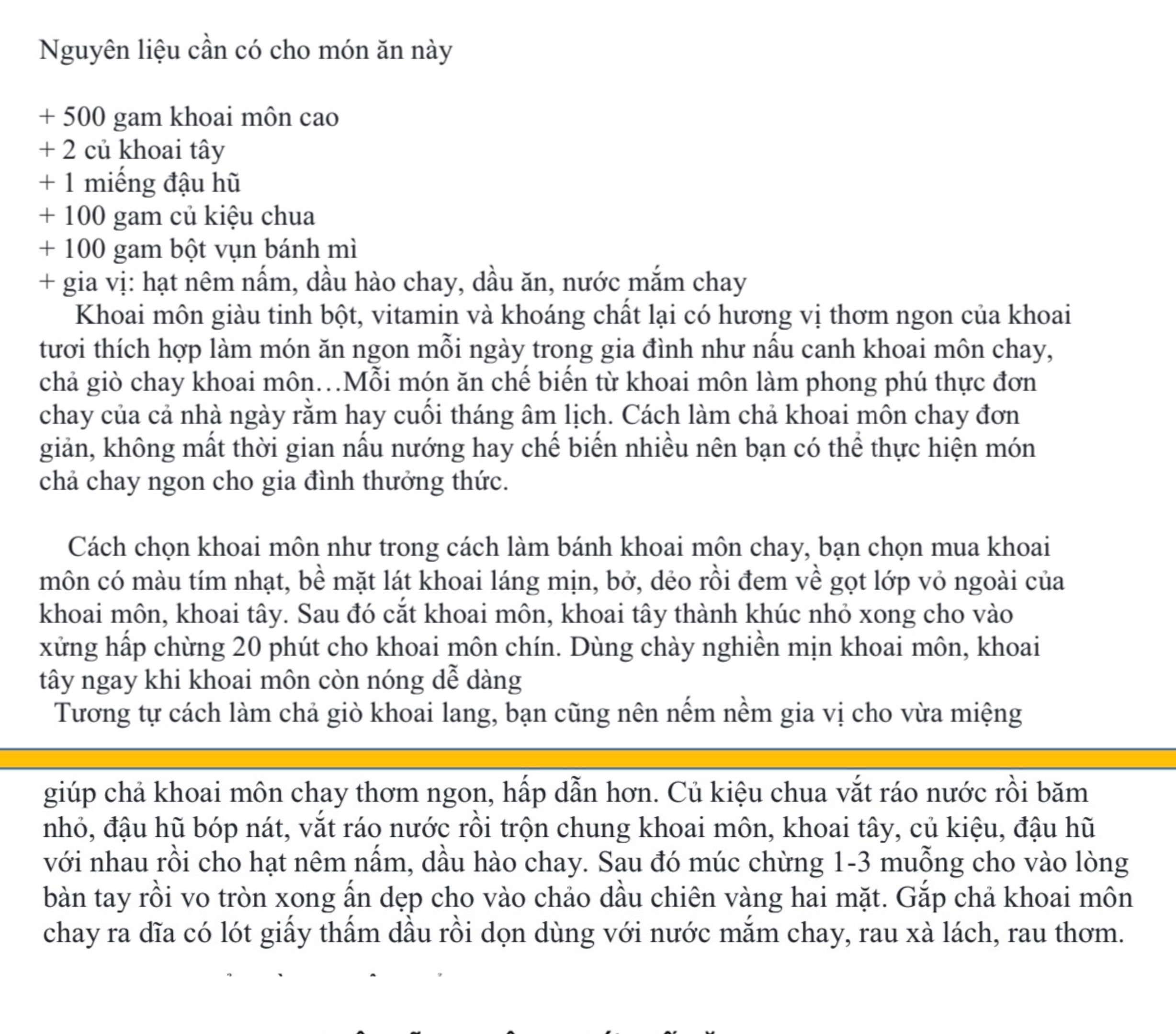 Chả khoai môn chay: Công thức làm món ăn ngon từ khoai môn, khoai tây và đậu hũ giòn rụm