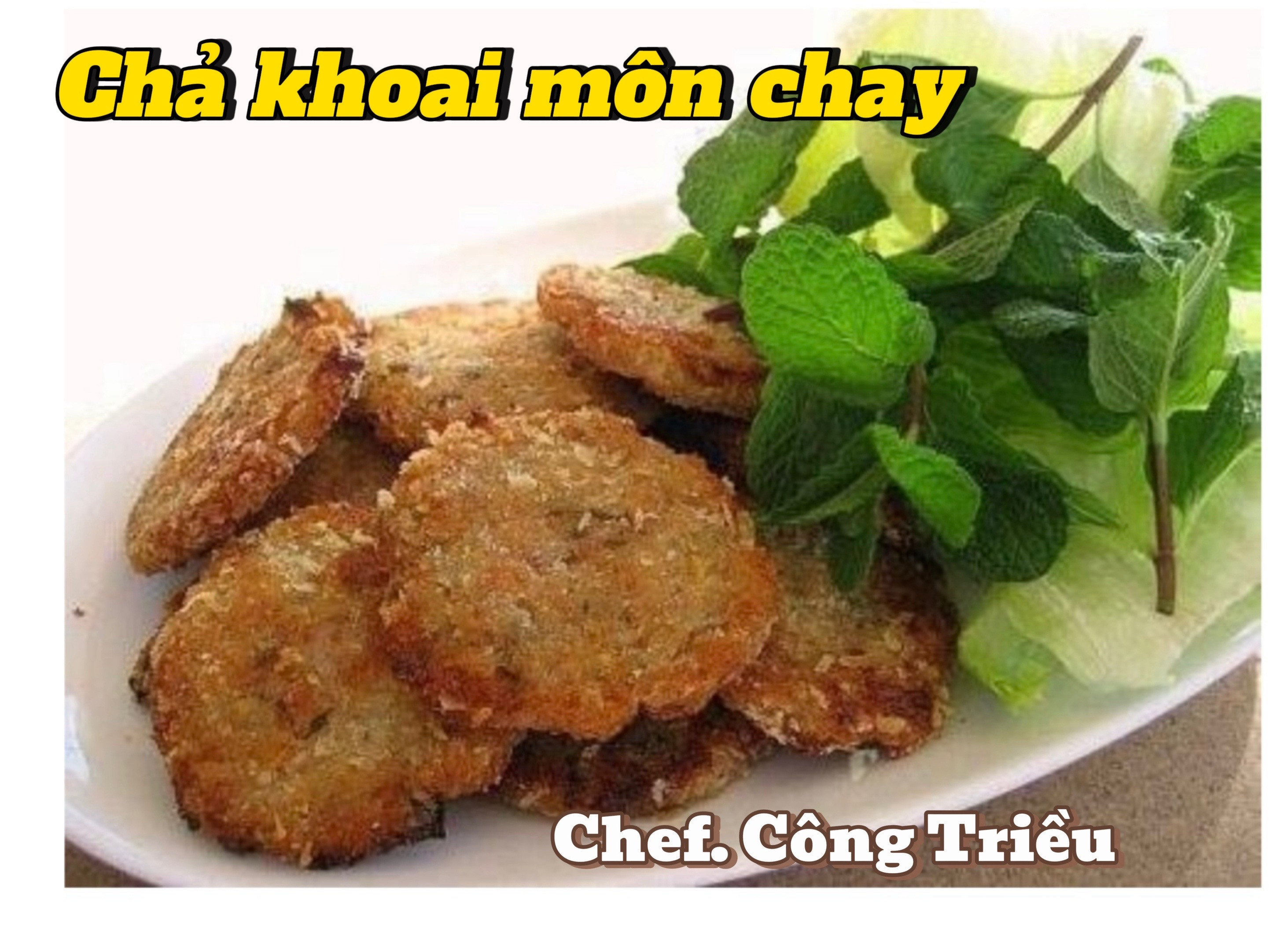 Chả khoai môn chay: Công thức làm món ăn ngon từ khoai môn, khoai tây và đậu hũ giòn rụm
