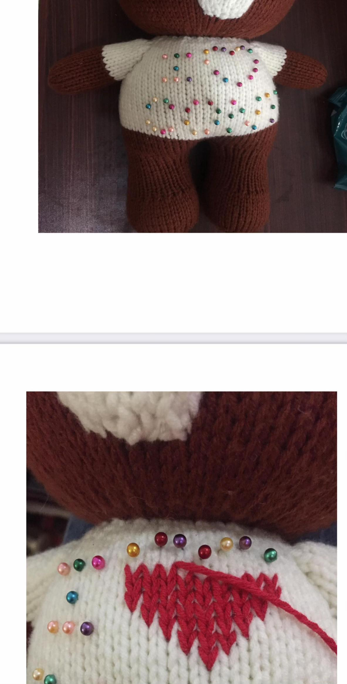 Chart đan Gấu Brown và Thỏ Cony