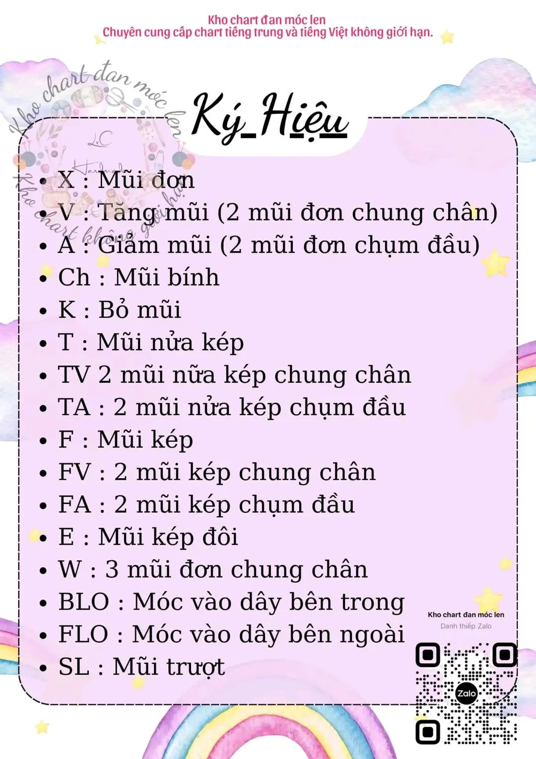 Chart đan móc len búp bê Sailor Moon dễ thương, hướng dẫn chi tiết từng phần đầu, tóc, tay chân và váy