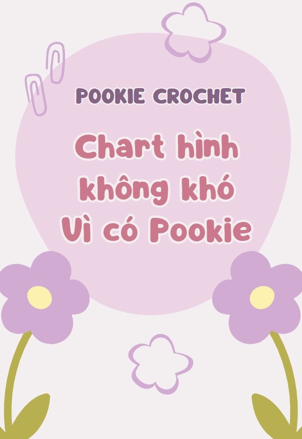 Chart hình móc len sóng nước Pookie Crochet