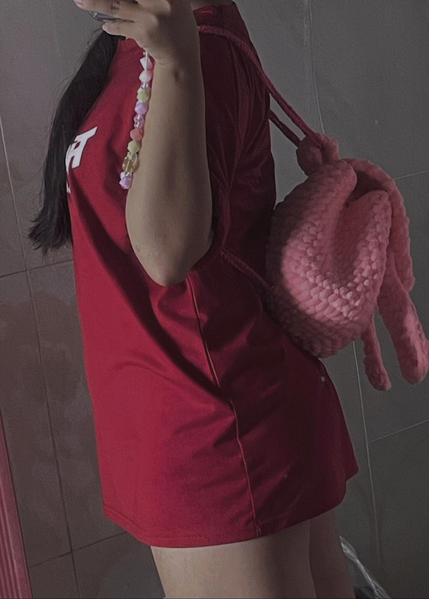 Chart hướng dẫn móc len balo thỏ hồng dễ thương bằng len xù mềm mại