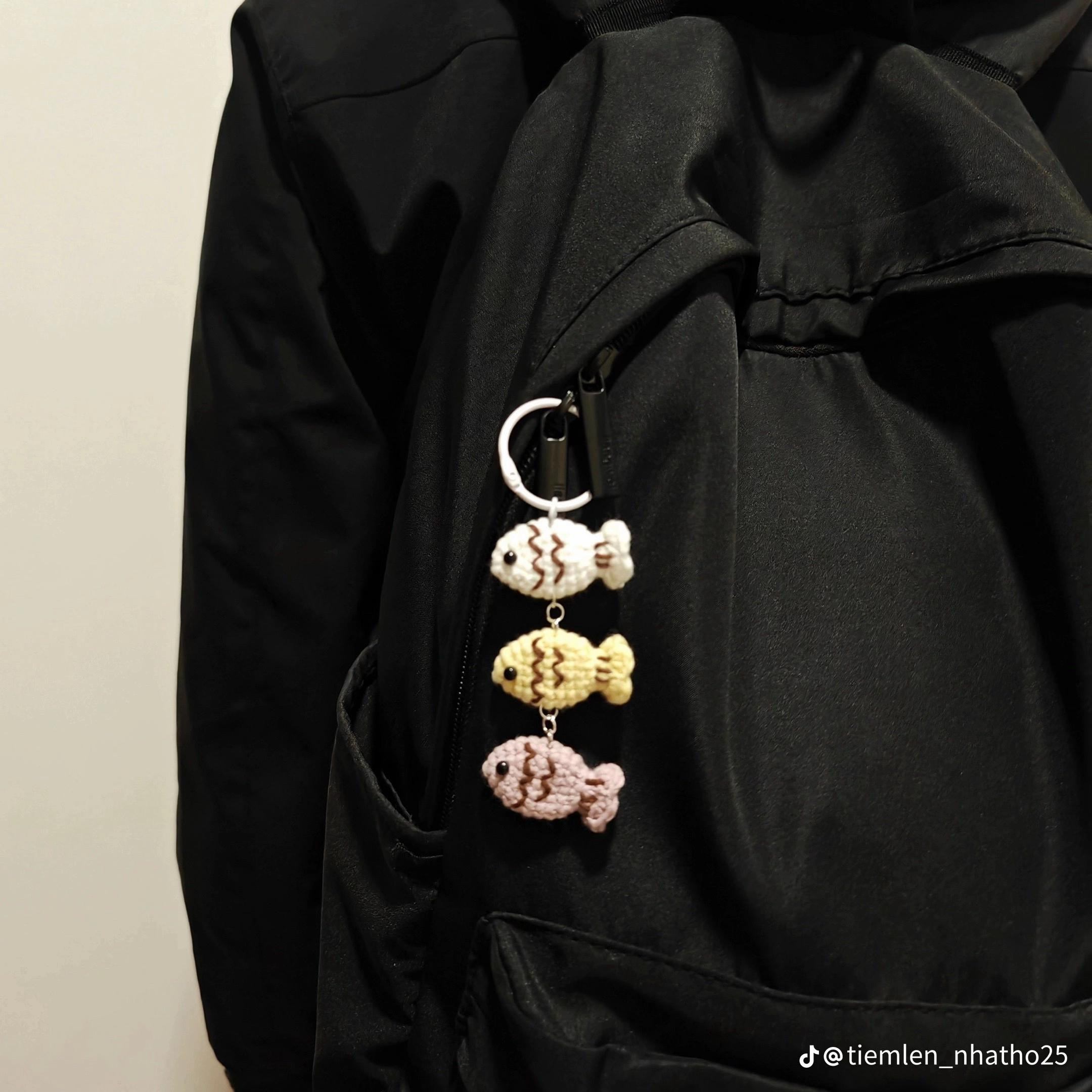 Chart hướng dẫn móc len cá mini dễ thương