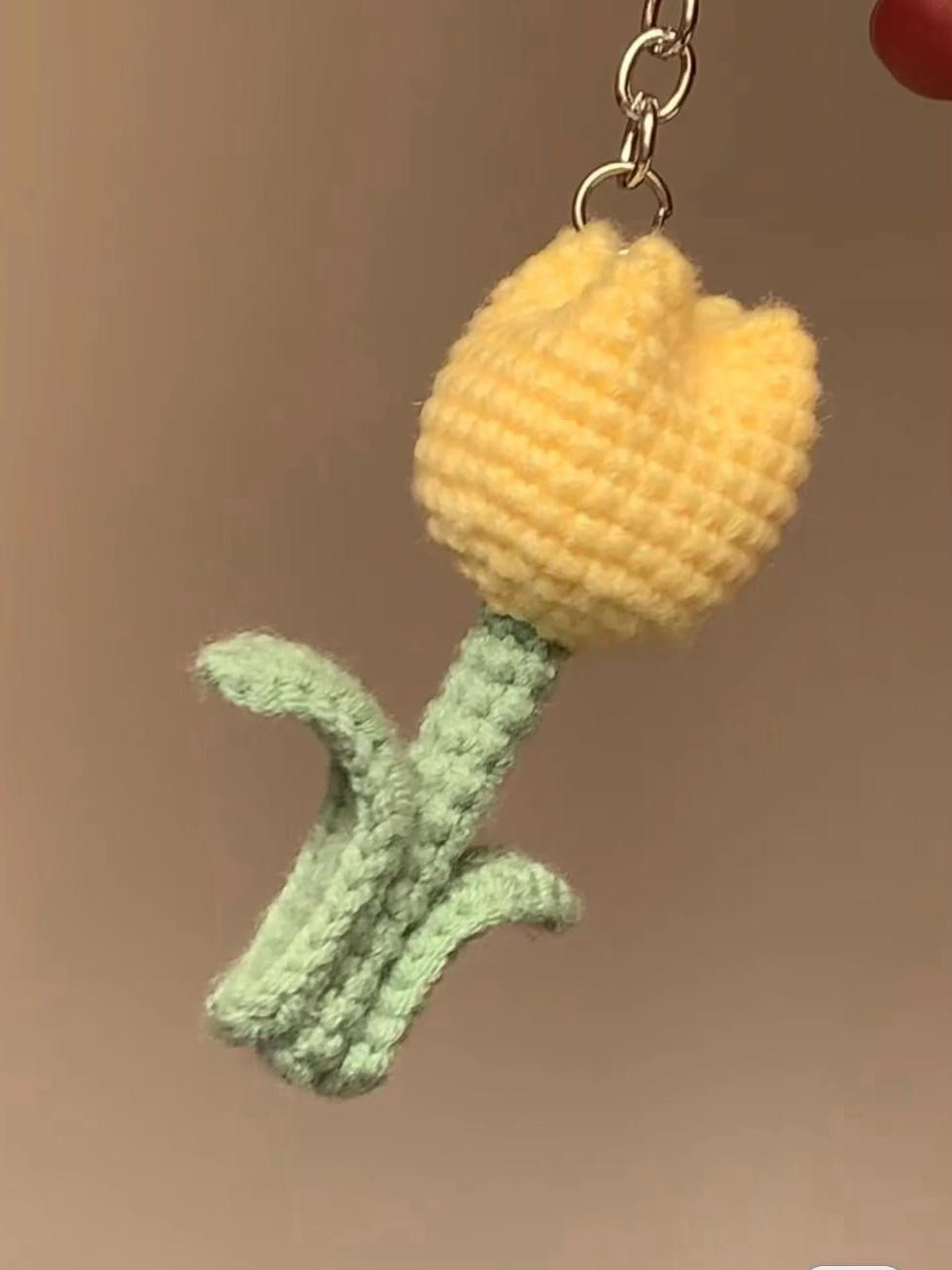 Chart hướng dẫn móc len hoa Tulip mini