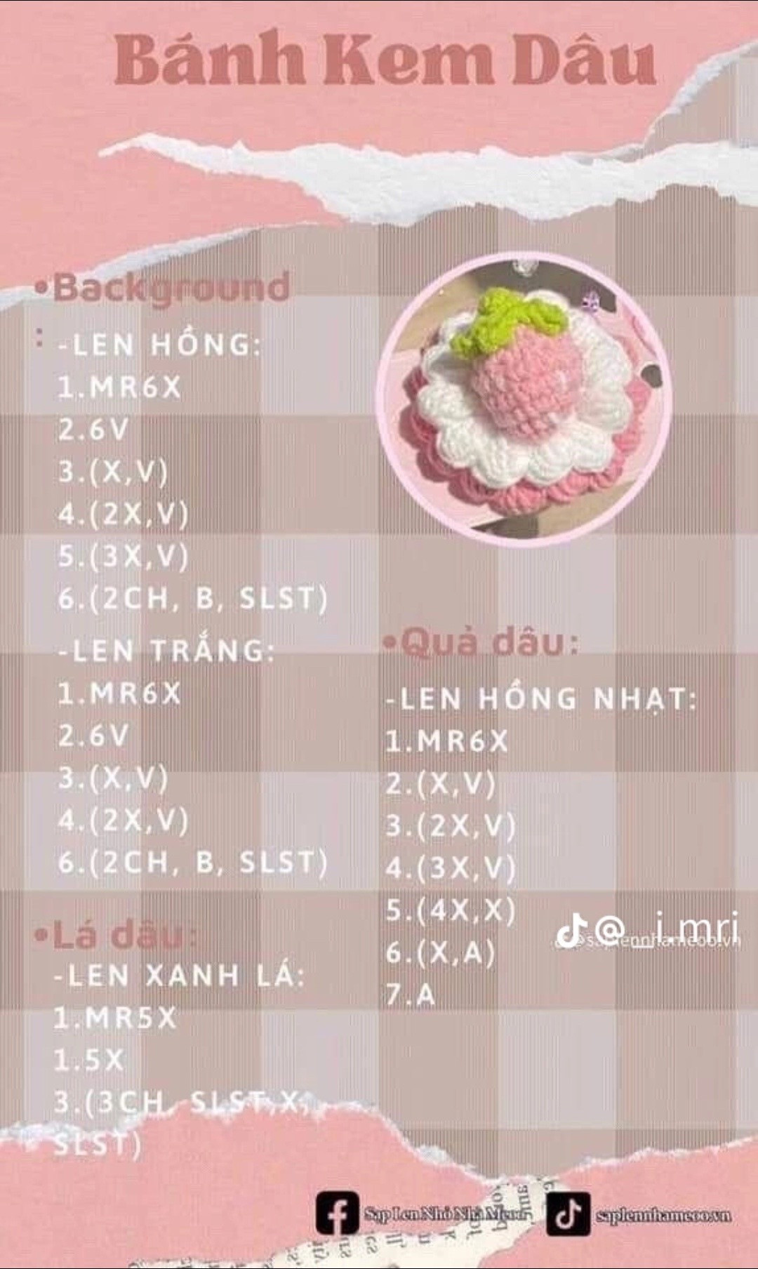 Chart hướng dẫn móc len kẹp tóc: dấu chấm than, tia sét, giọt nước