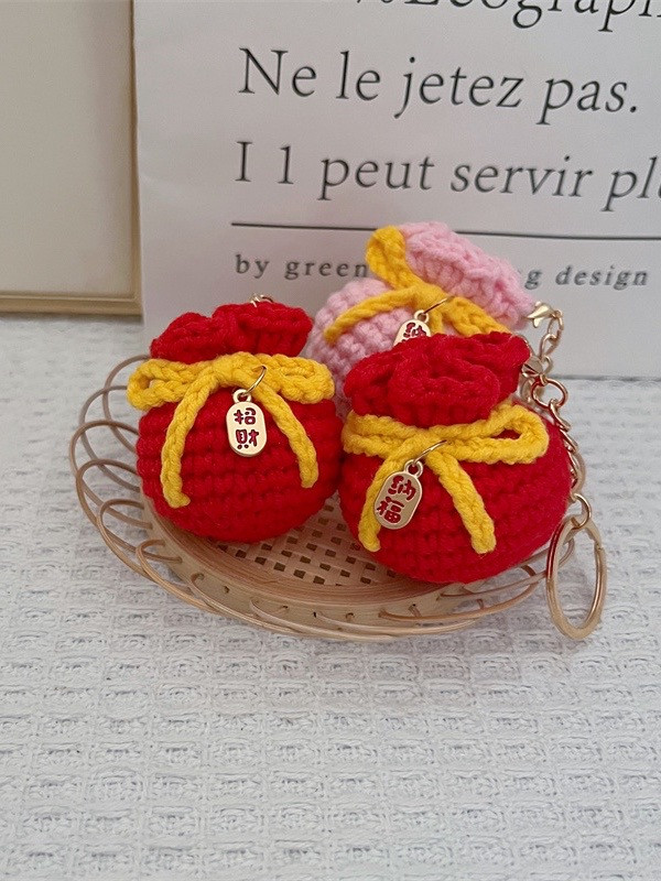 Chart hướng dẫn móc len Túi Tài Lộc may mắn Tết