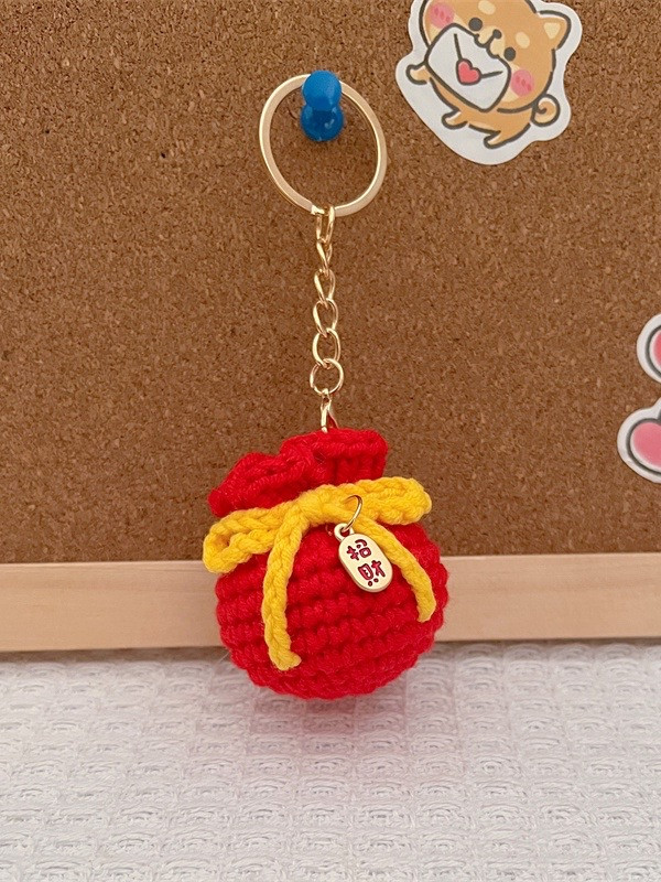 Chart hướng dẫn móc len Túi Tài Lộc may mắn Tết