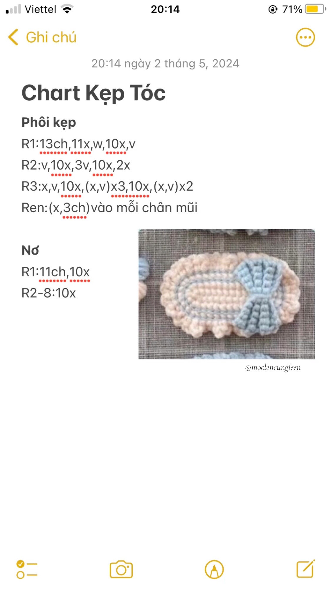 Chart Kẹp Tóc Móc Len Hình Cá Màu Xanh Hồng