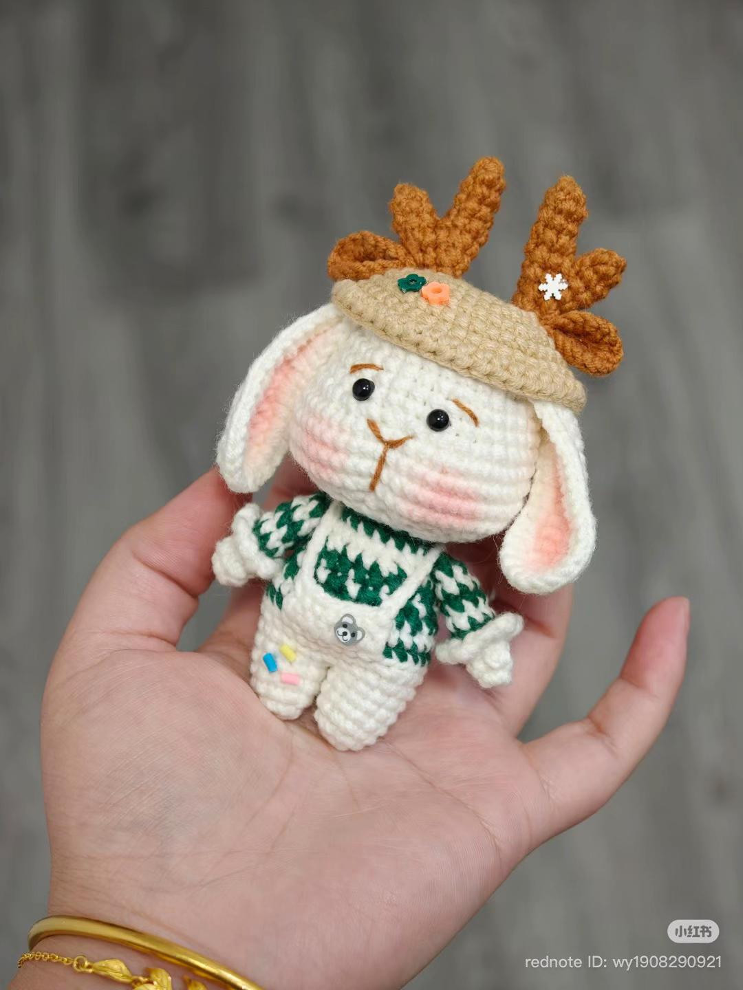 Chart miễn phí móc len Thỏ Noel và Thỏ Cây thông dễ thương