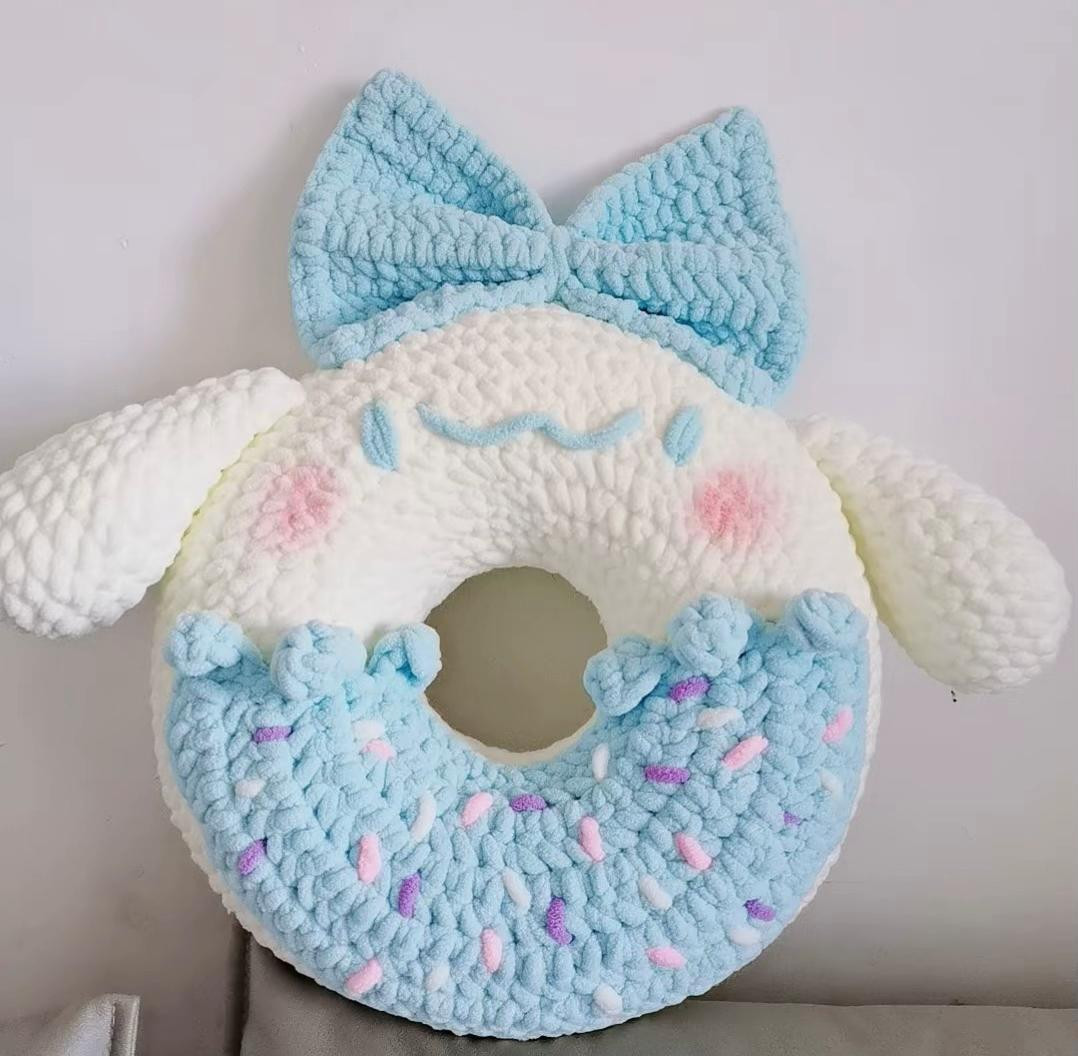 Chart móc bánh donut len nhung đũa dễ thương