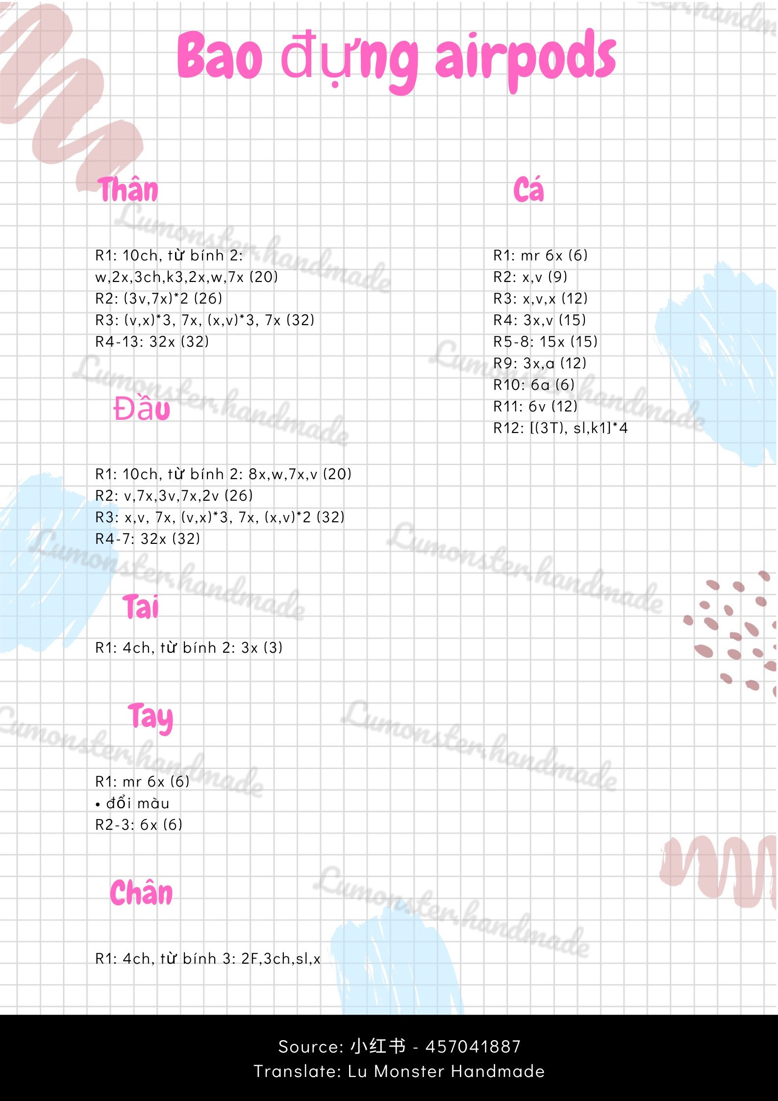 Chart móc bao đựng airpods hình gấu cá vàng