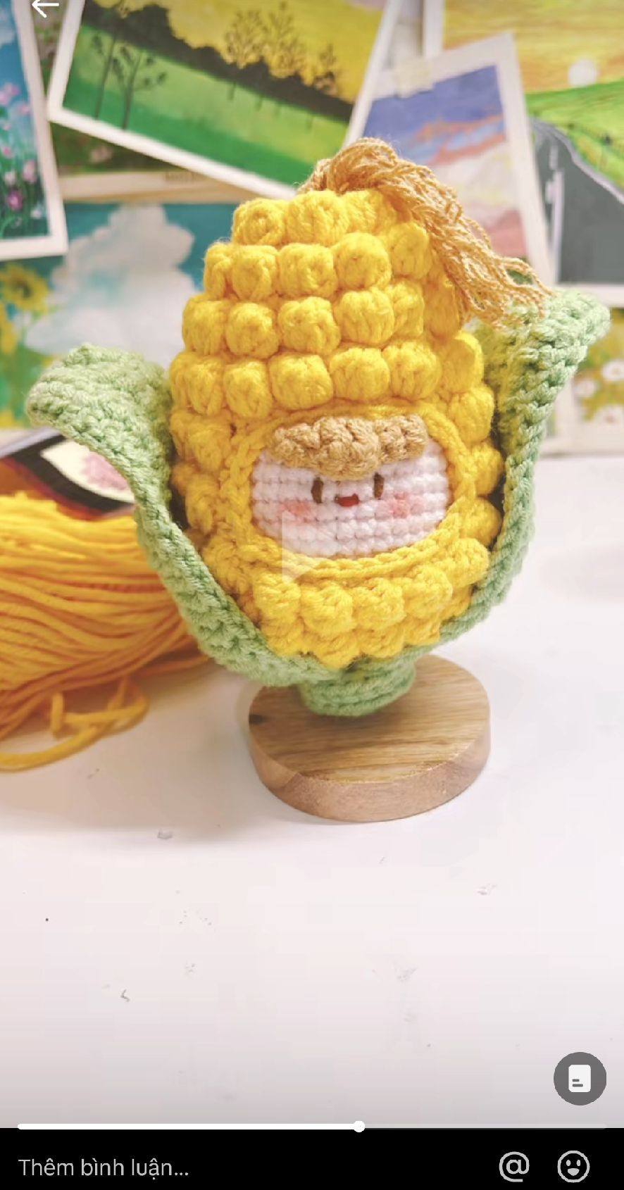 Chart móc búp bê bắp ngô dễ thương