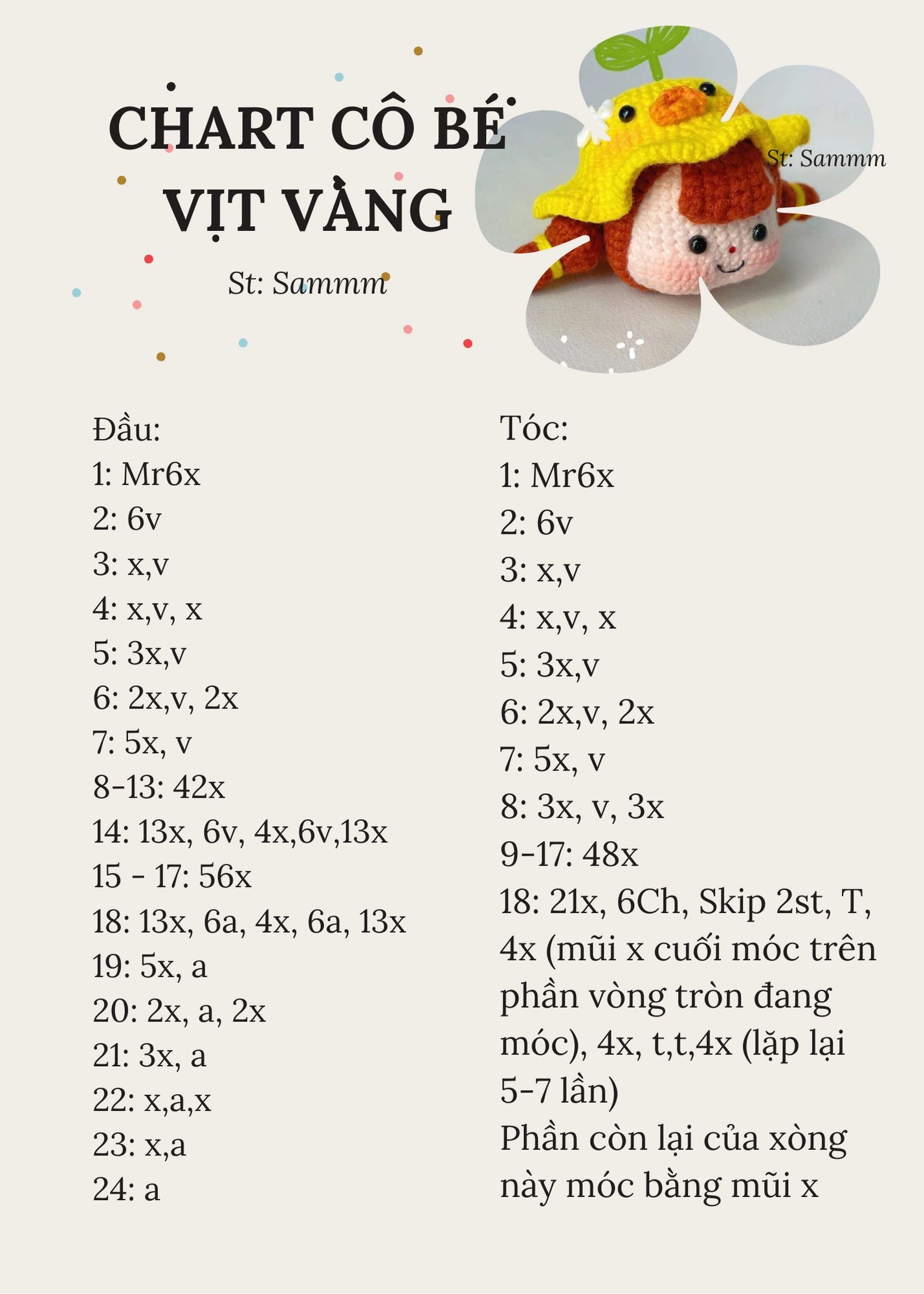 Chart móc búp bê cô bé đội mũ vịt vàng dễ thương