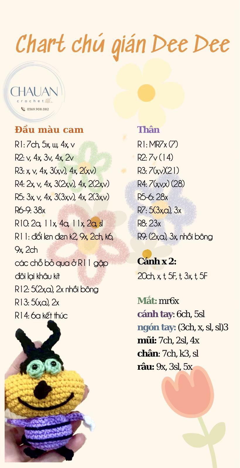 Chart móc búp bê Oggy và 3 chú gián Joey, Marky, Dee Dee