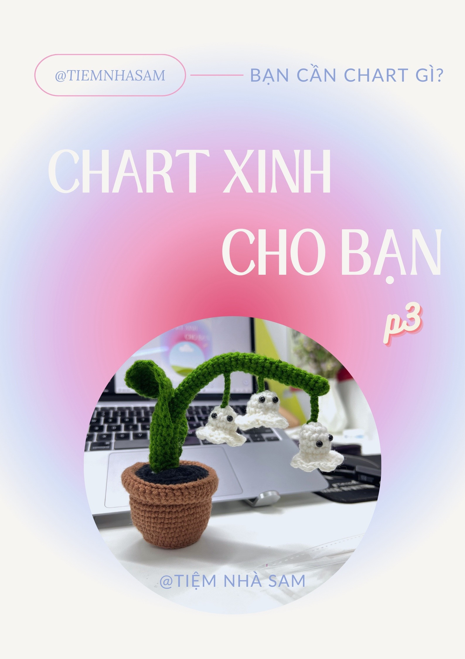 Chart móc cây ma Halloween với hoa hình con ma trắng dễ thương