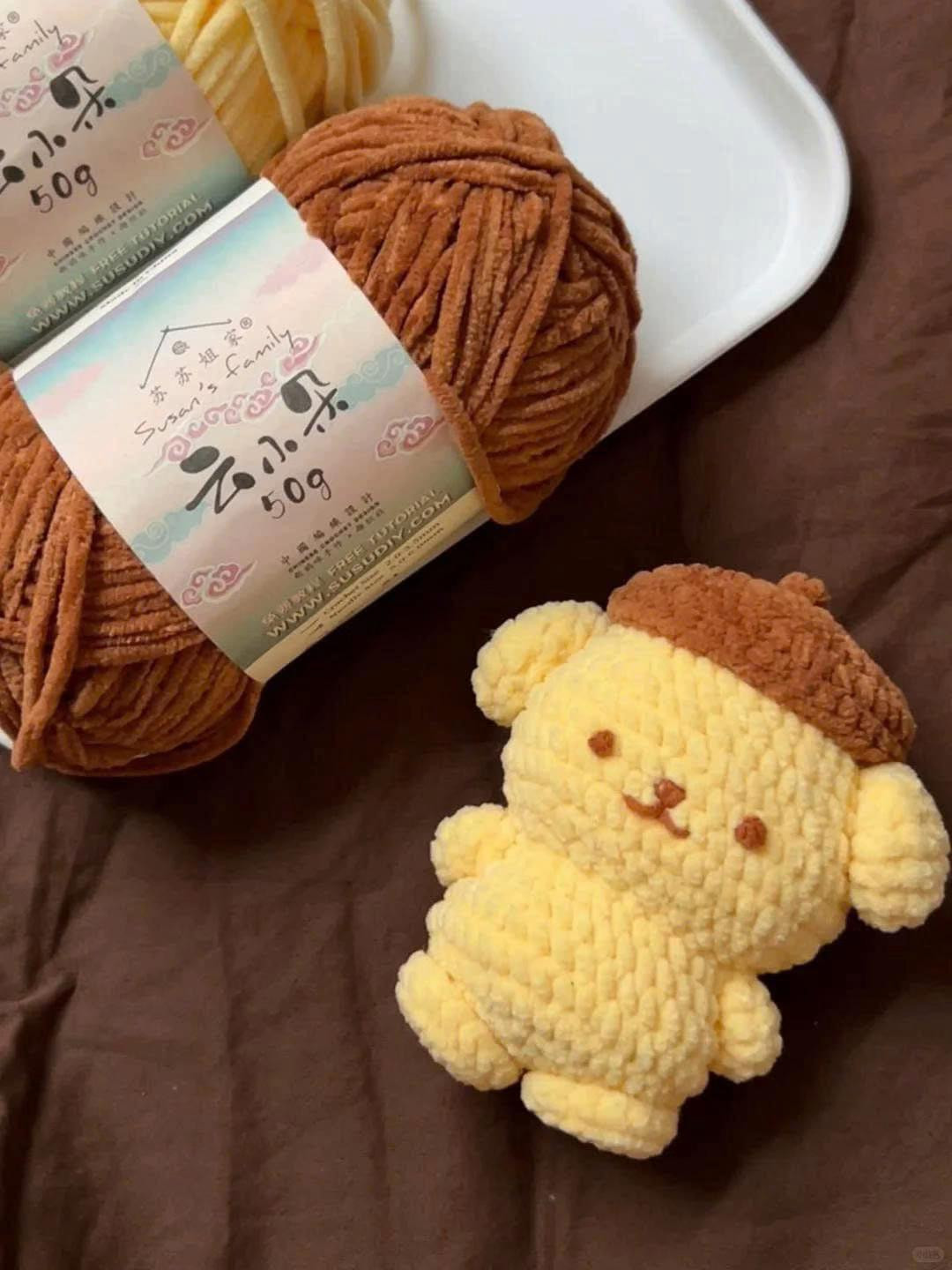 Chart móc em cún dễ thương bằng len nhung Susan