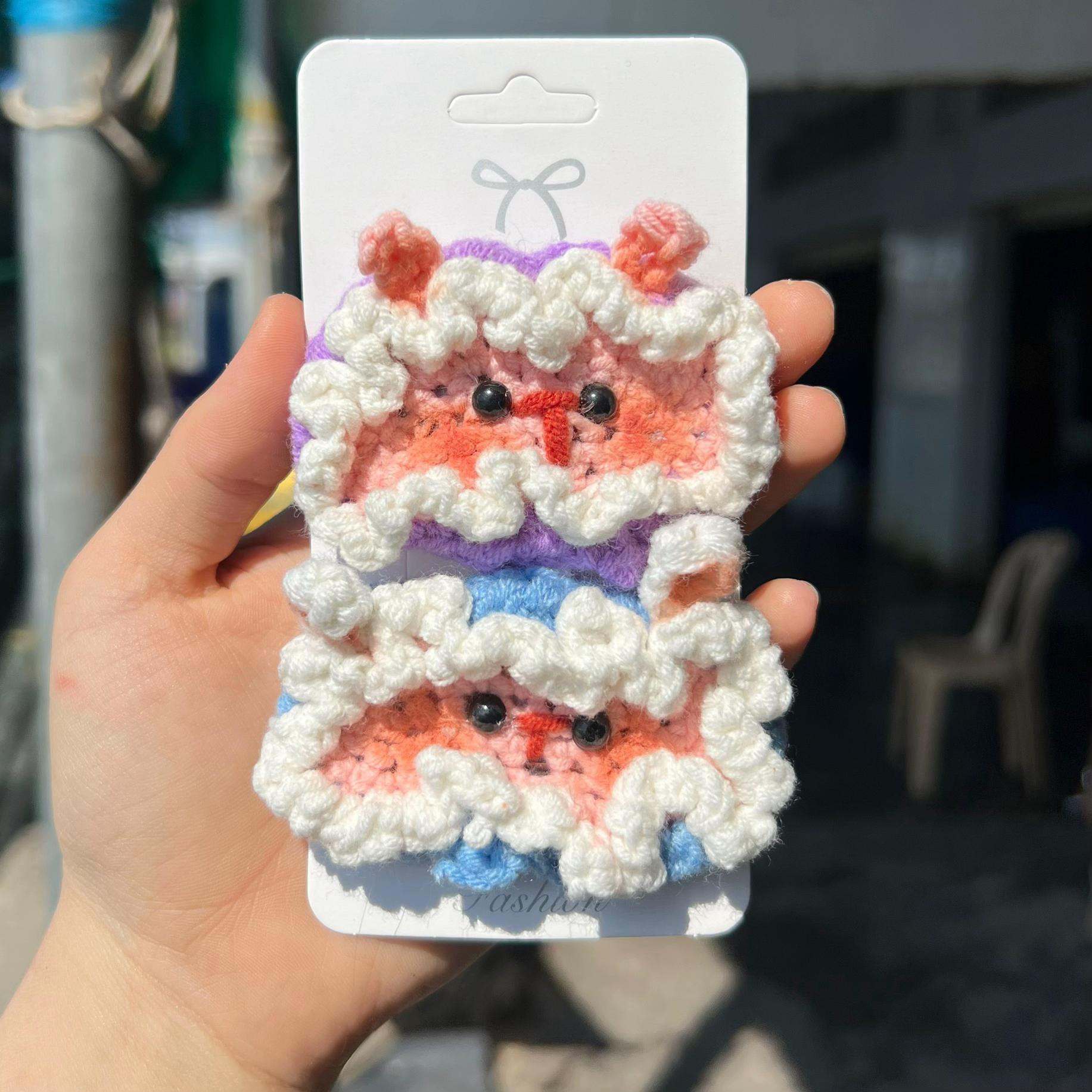 Chart móc kẹp cừu dễ thương màu hồng và xanh