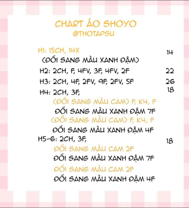 Chart móc len áo bóng chuyền Haikyuu: Kenma và Shoyo