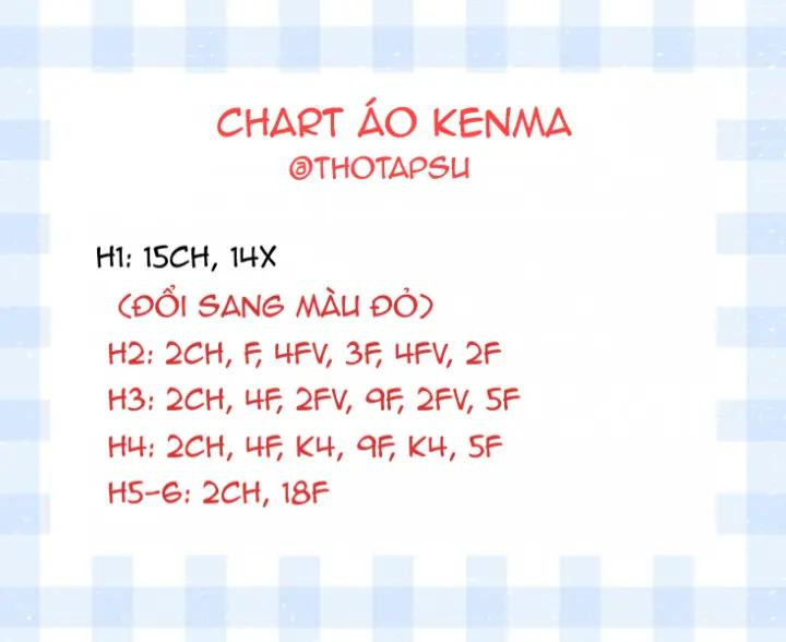 Chart móc len áo bóng chuyền Haikyuu: Kenma và Shoyo