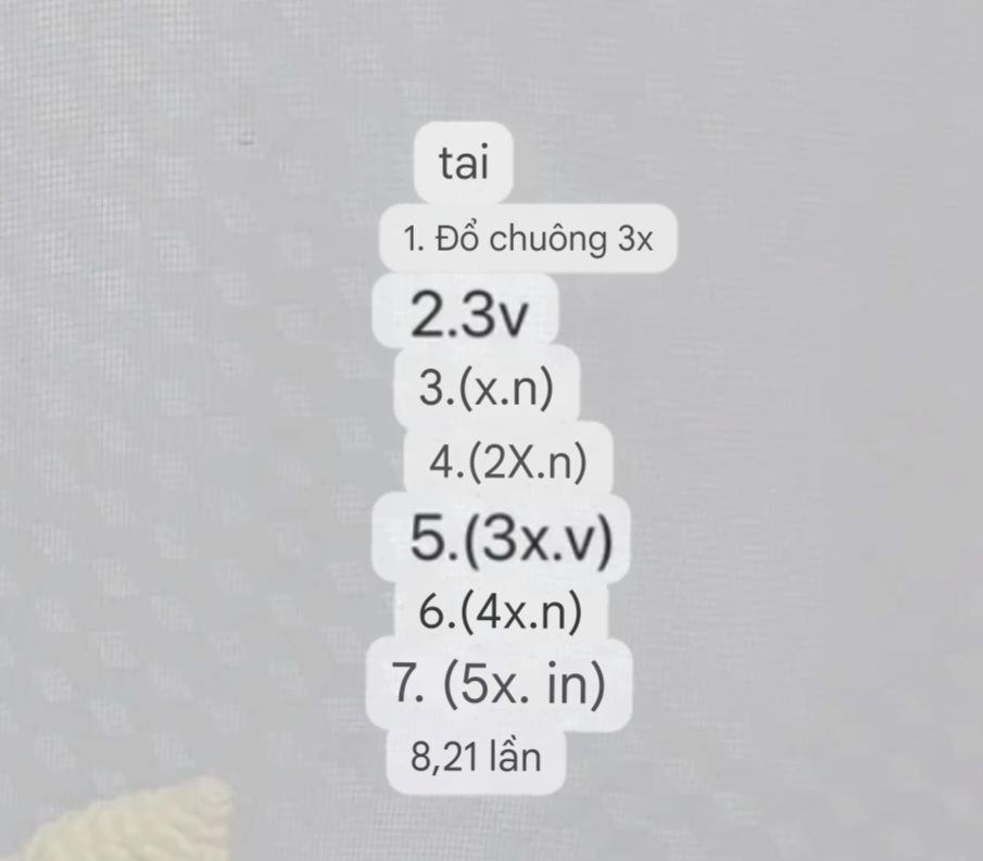 Chart Móc Len Bạn Gái Mèo Tom Màu Kem Và Nơ Tím