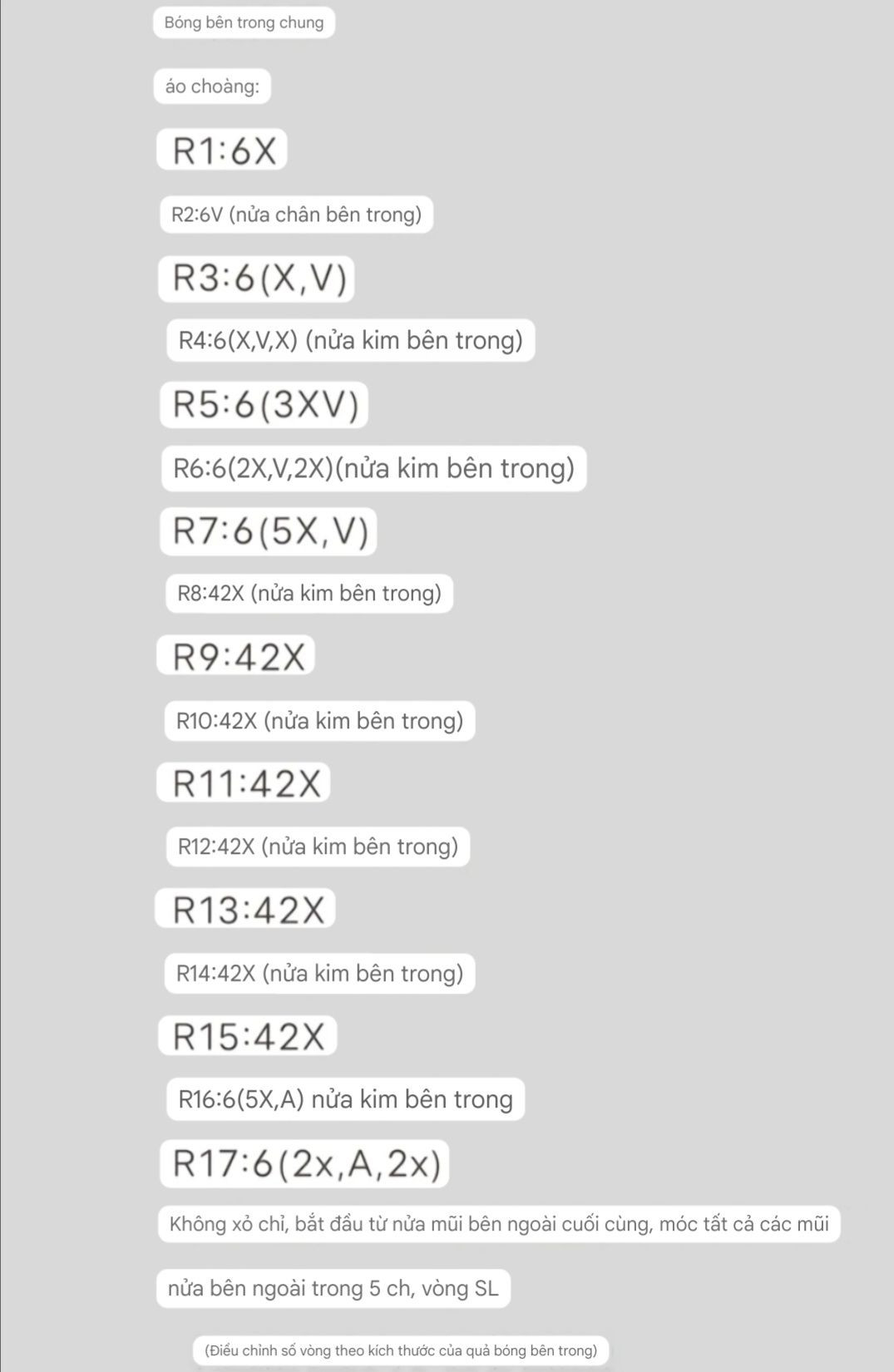 Chart Móc Len Bánh Bao Cừu Nhỏ Dễ Thương