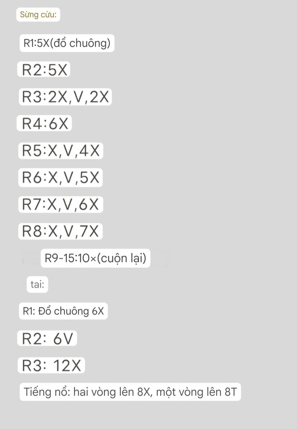 Chart Móc Len Bánh Bao Cừu Nhỏ Dễ Thương