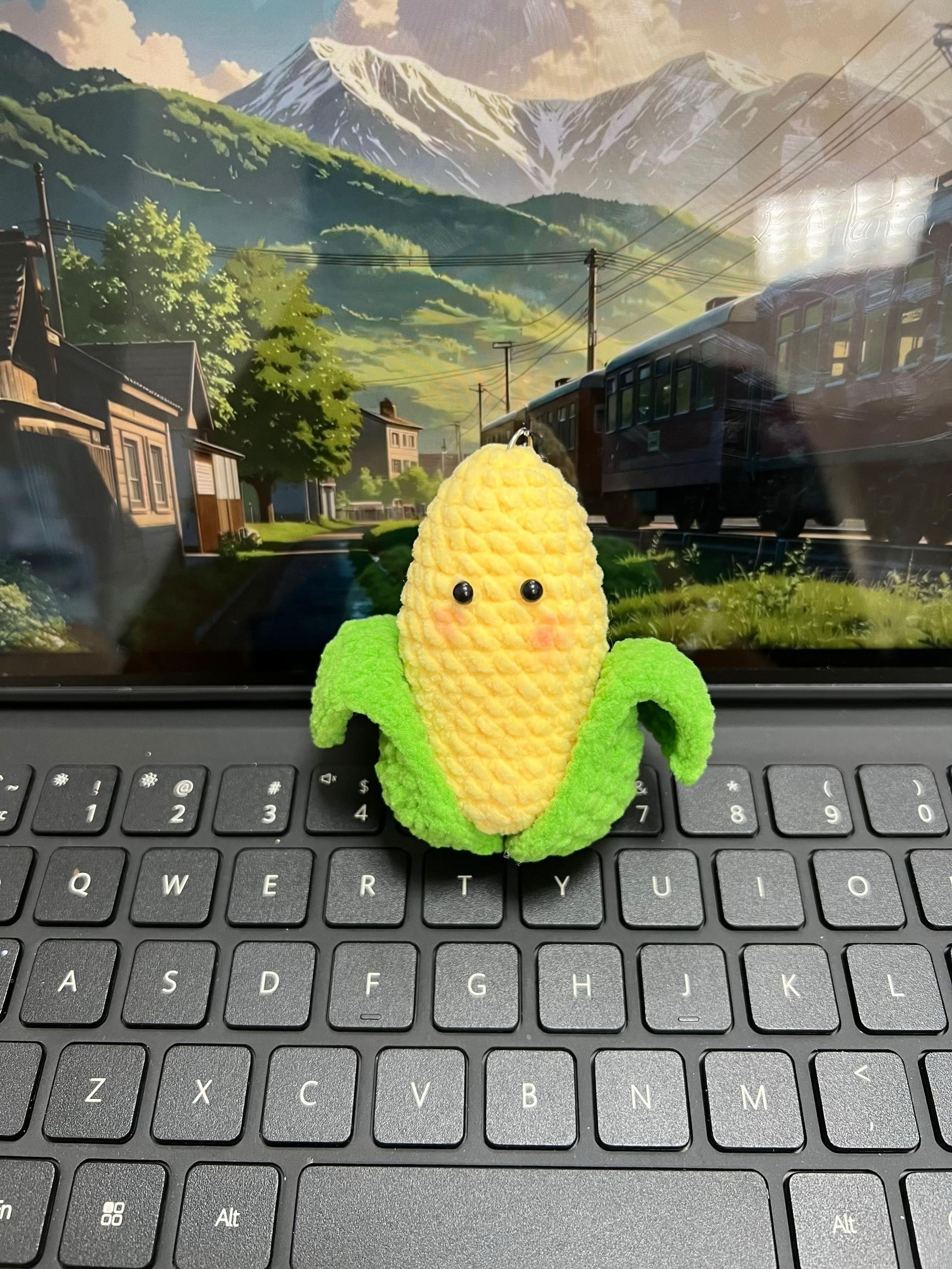 Chart móc len Bắp Ngô dễ thương