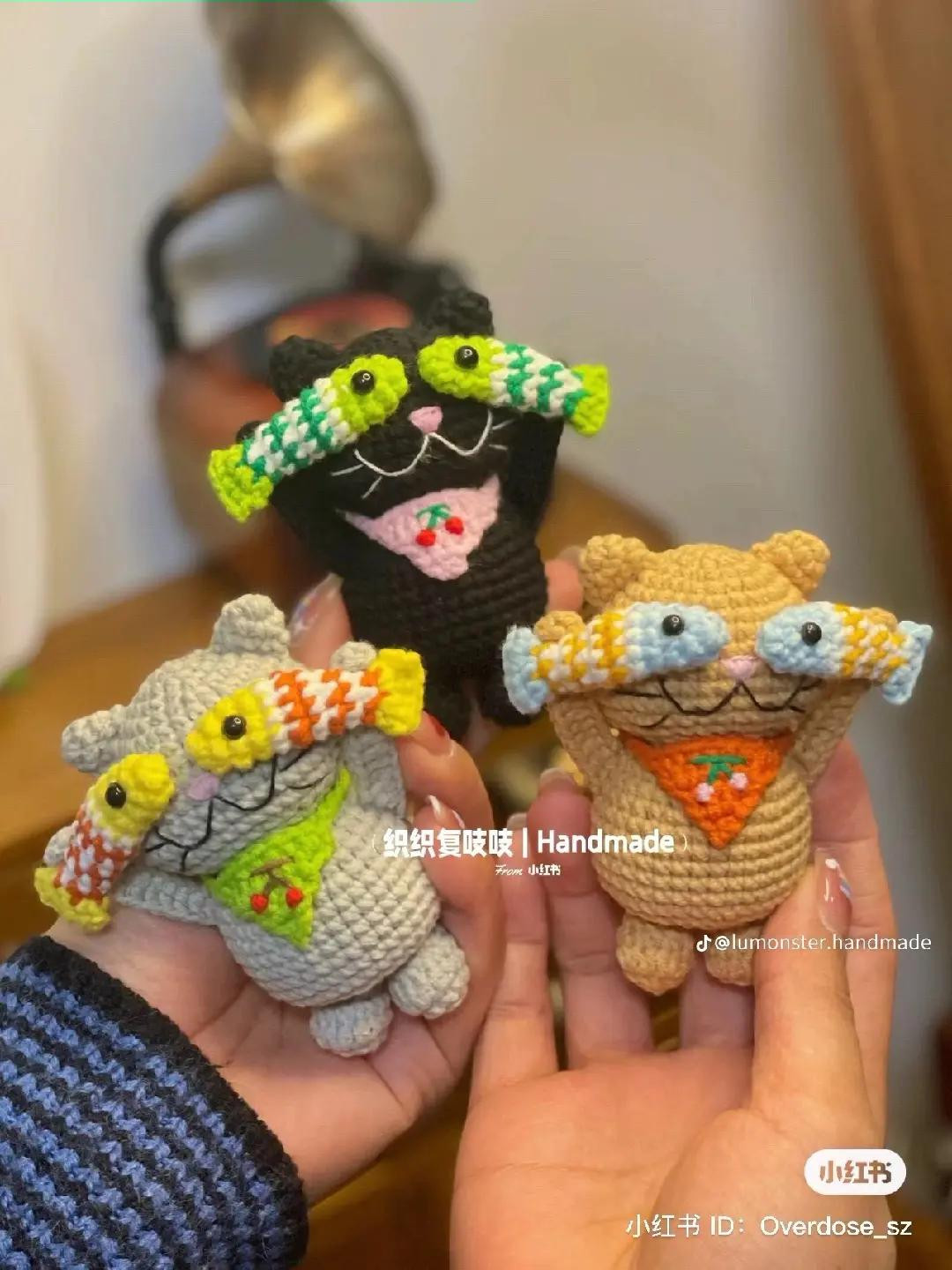 Chart móc len bé mèo cute và chart mèo trắng, hướng dẫn chi tiết từng hàng