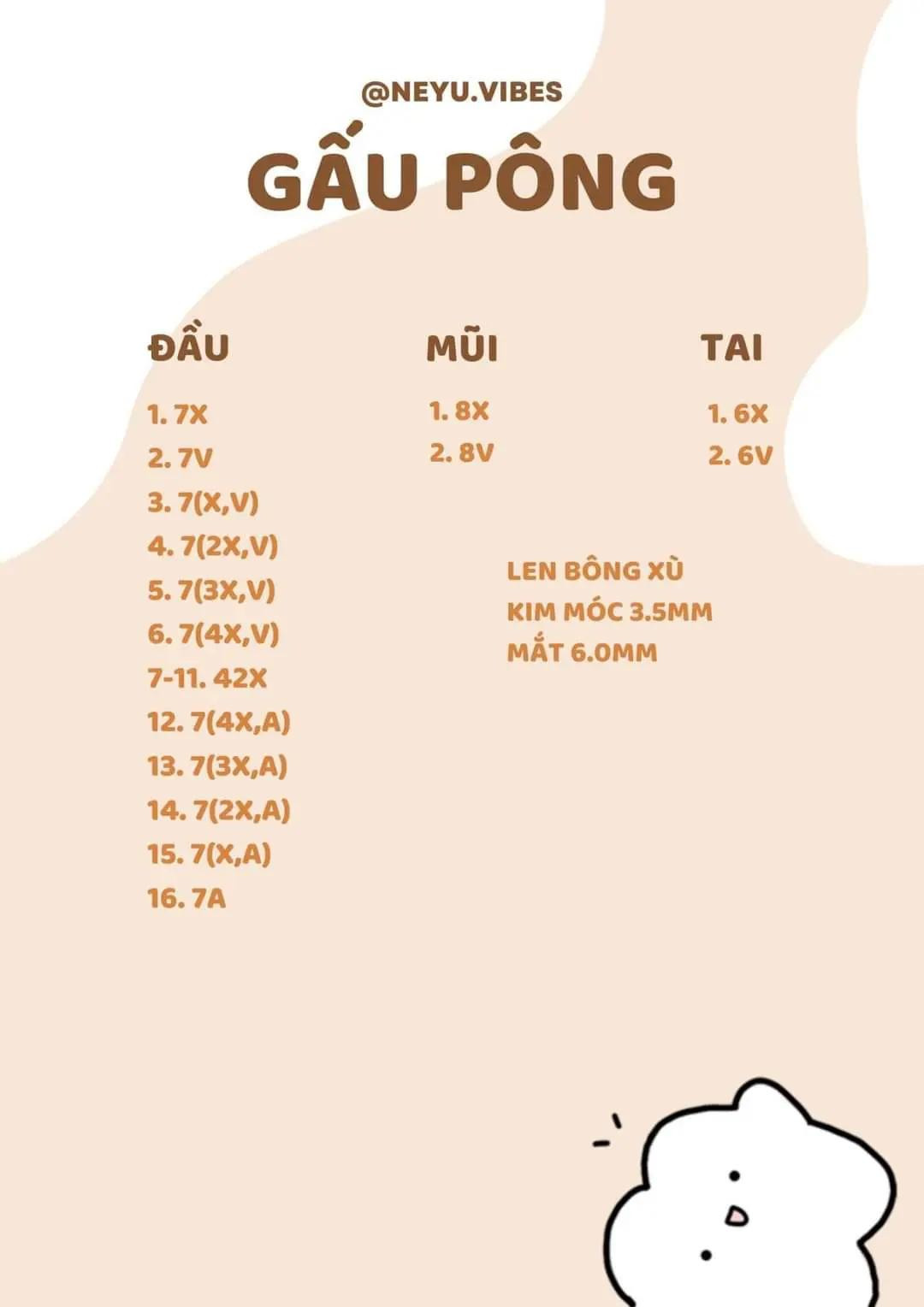 Chart Móc Len Búp bê Chó Pacha McDonald's và Kuromi