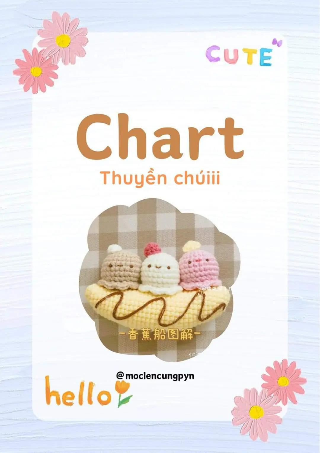 Chart Móc Len Búp bê Chó Pacha McDonald's và Kuromi
