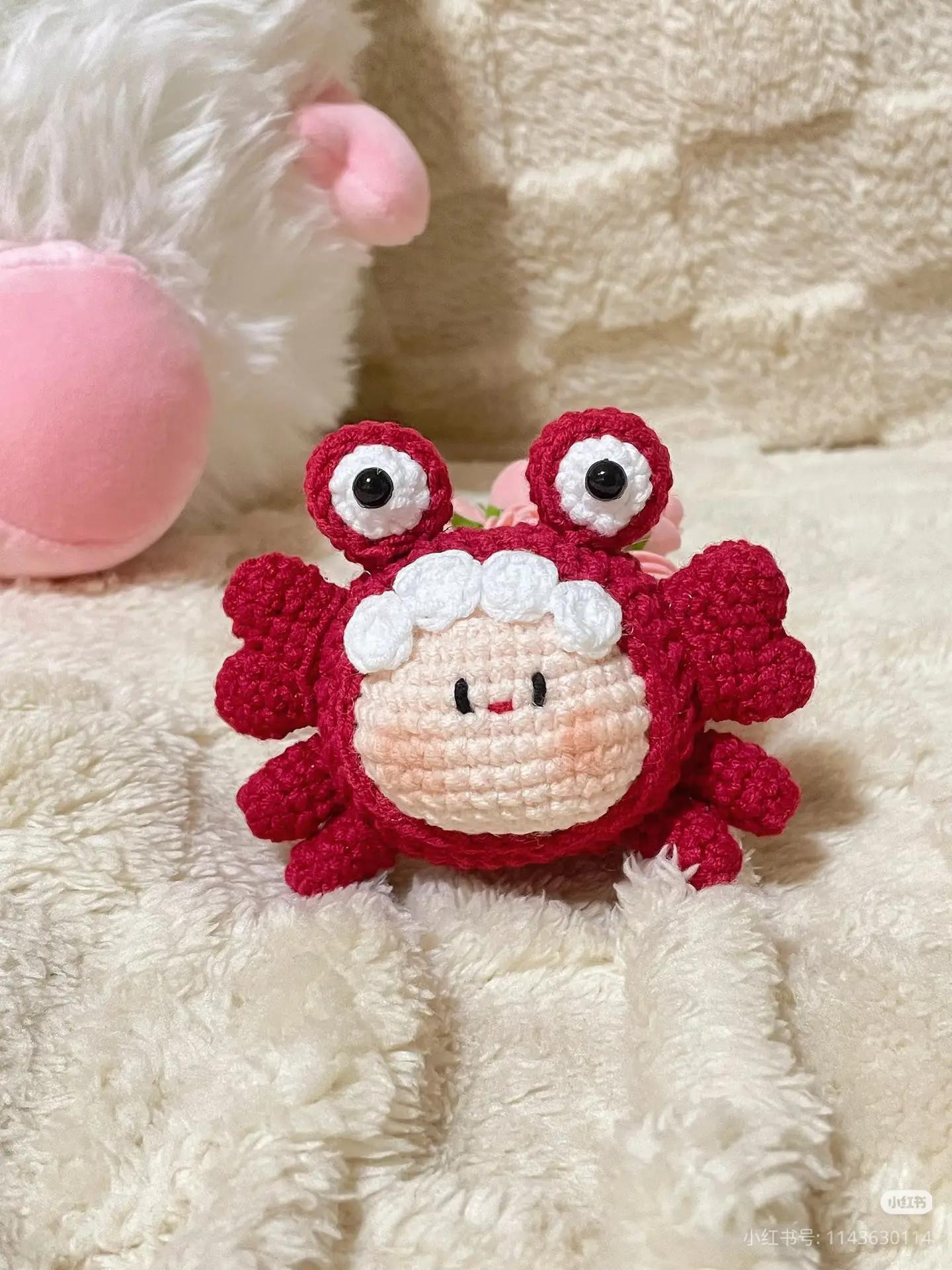 Chart móc len búp bê cua Mochi Cua dễ thương