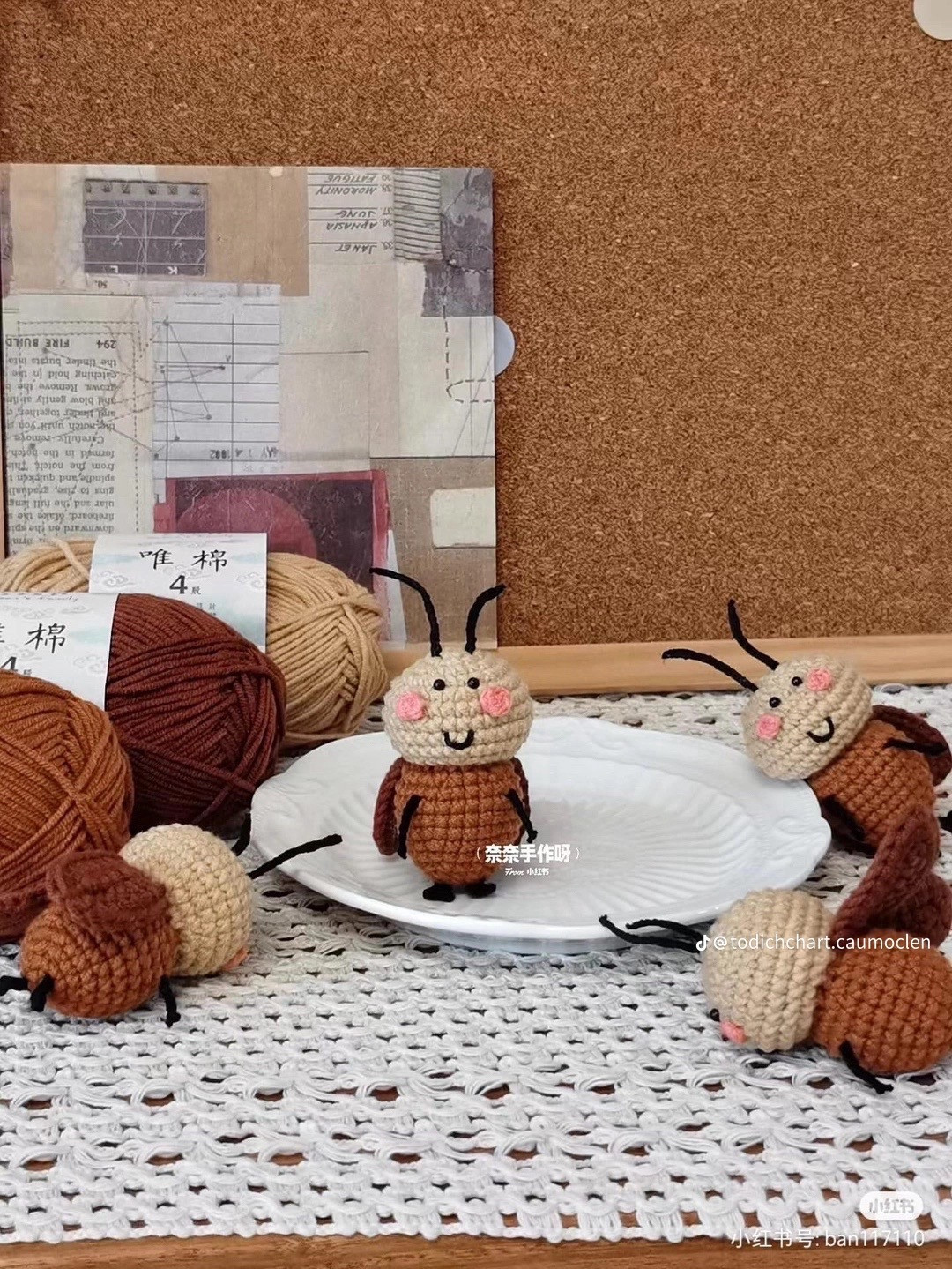 Chart Móc Len Búp bê Dế Mèn Bé Tiểu Cường