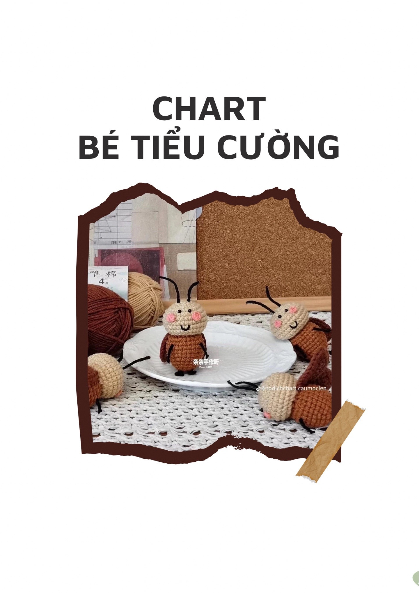 Chart Móc Len Búp bê Dế Mèn Bé Tiểu Cường