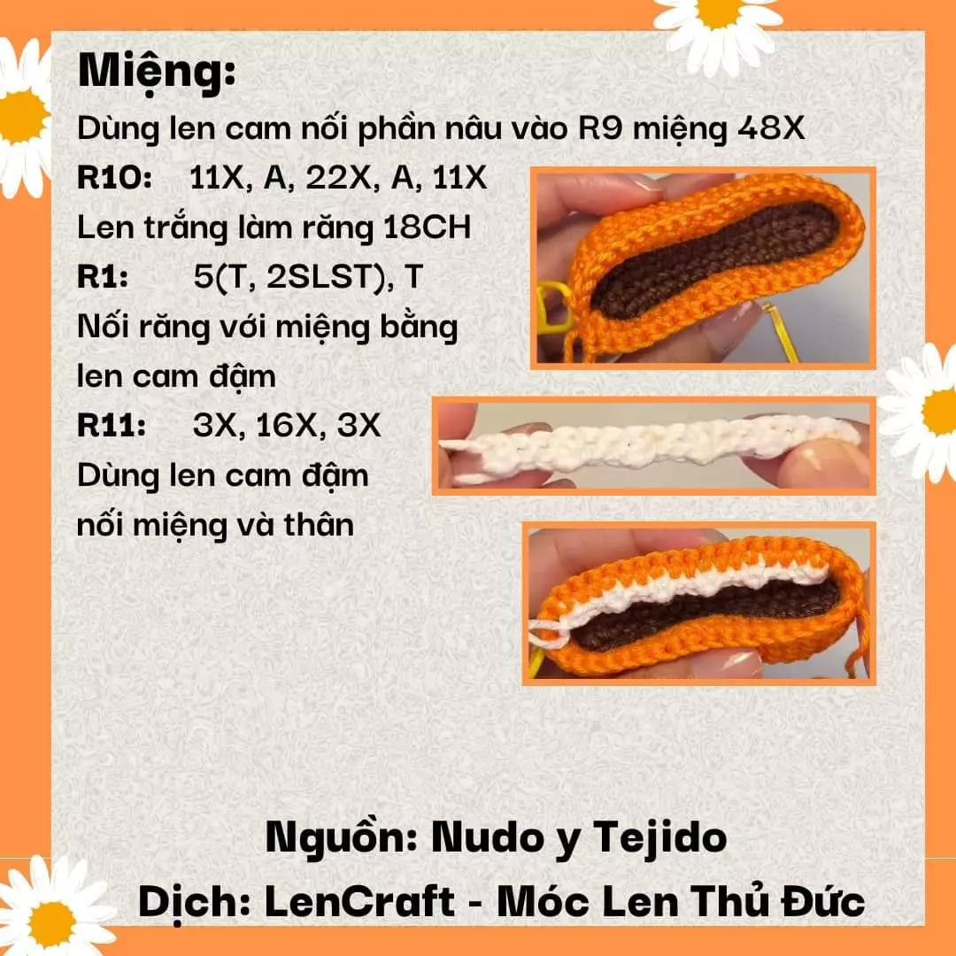 Chart Móc Len Búp bê Envy (Inside Out) - Hướng dẫn chi tiết từng phần