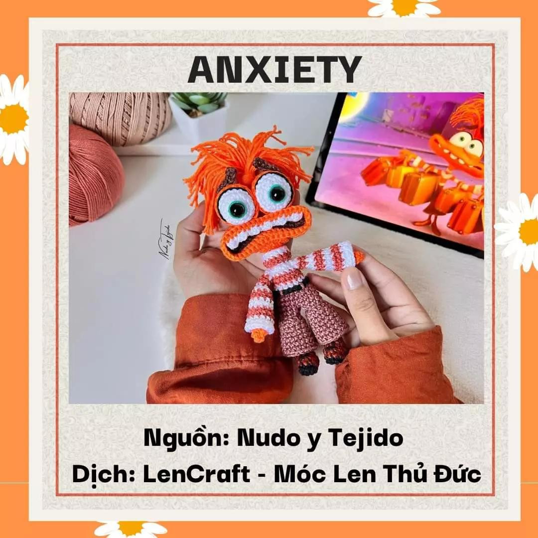 Chart Móc Len Búp bê Envy (Inside Out) - Hướng dẫn chi tiết từng phần