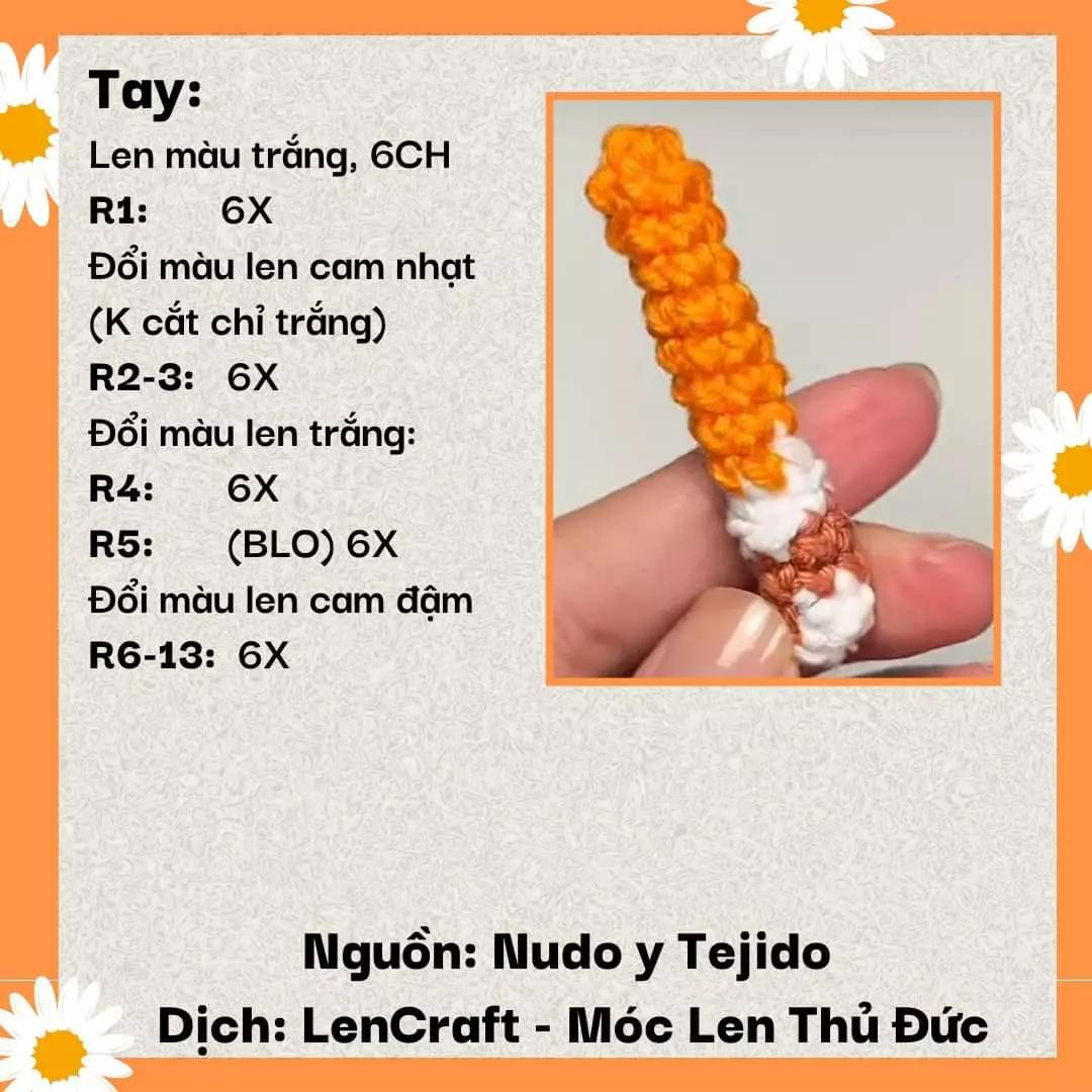 Chart Móc Len Búp bê Envy (Inside Out) - Hướng dẫn chi tiết từng phần